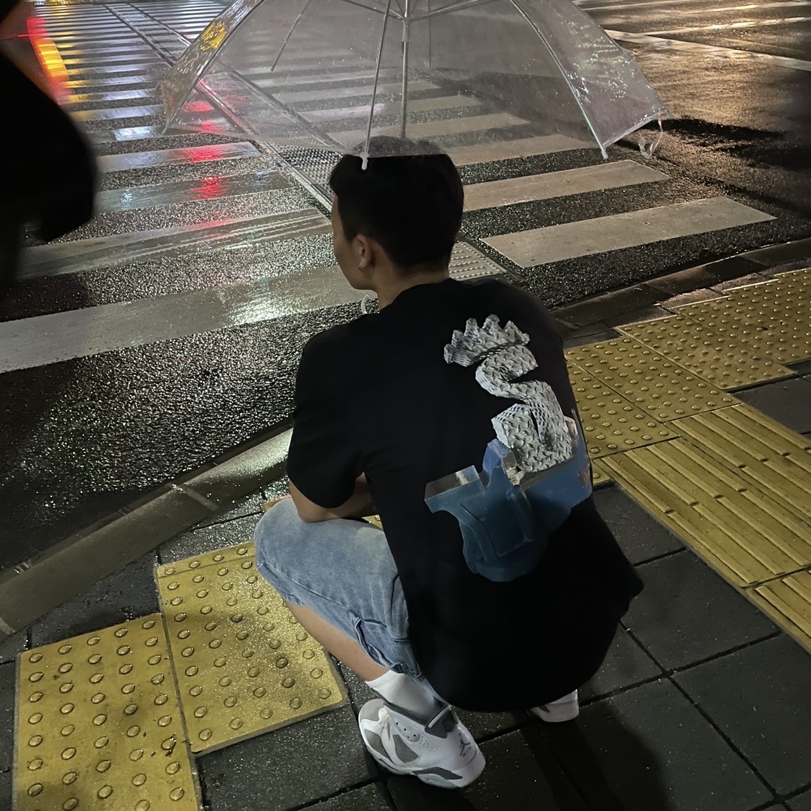 Stussy Tuff Stuff T-Shirt Black, Jordan 6 Retro Cool Grey 착용 스타일 - 1