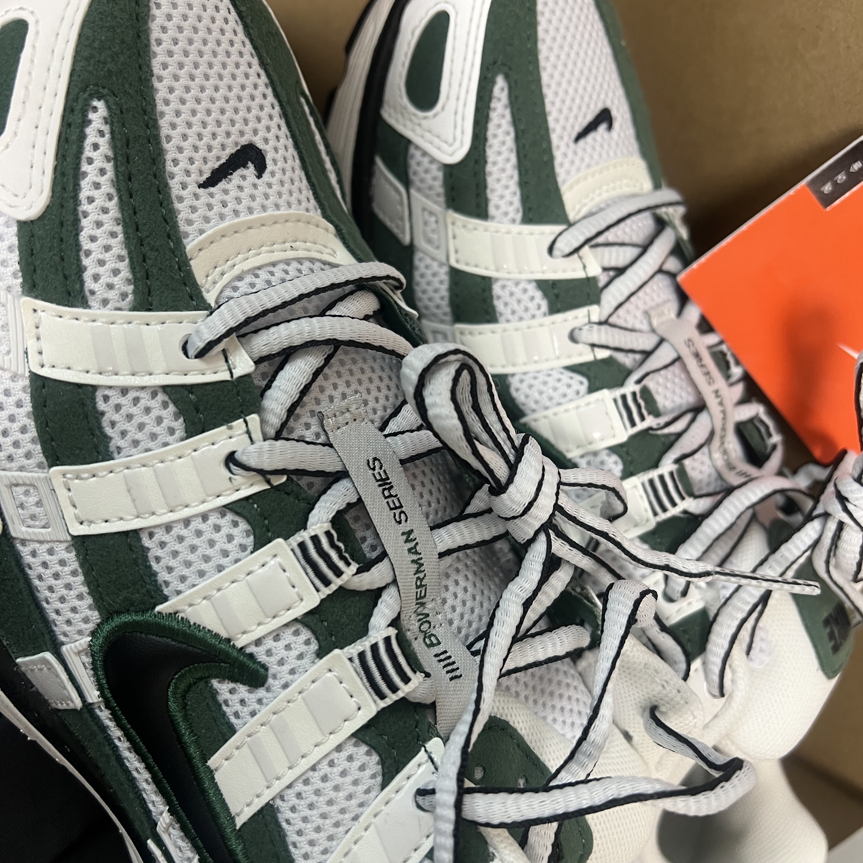 (W) Nike P-6000 Summit White Fir 착용 스타일