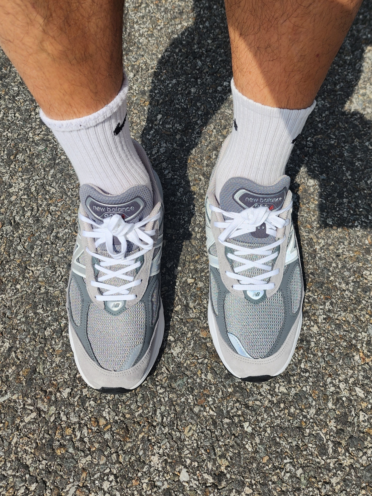 New Balance 990v6 Made in USA Grey - D Standard 착용 스타일