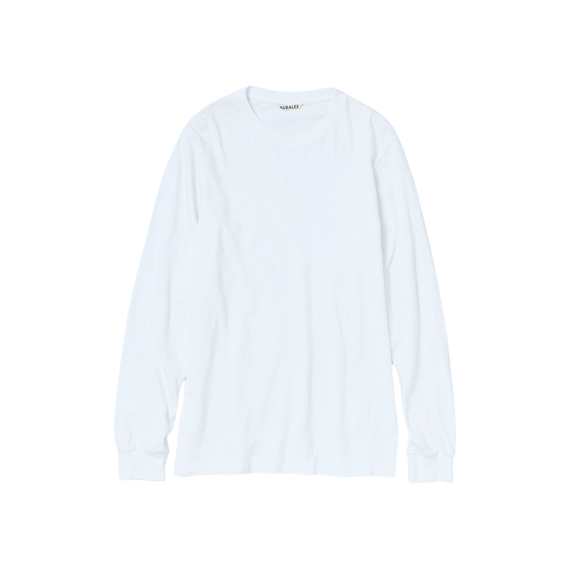 (W) Auralee Seamless L/S T-Shirt White 상세 이미지 1