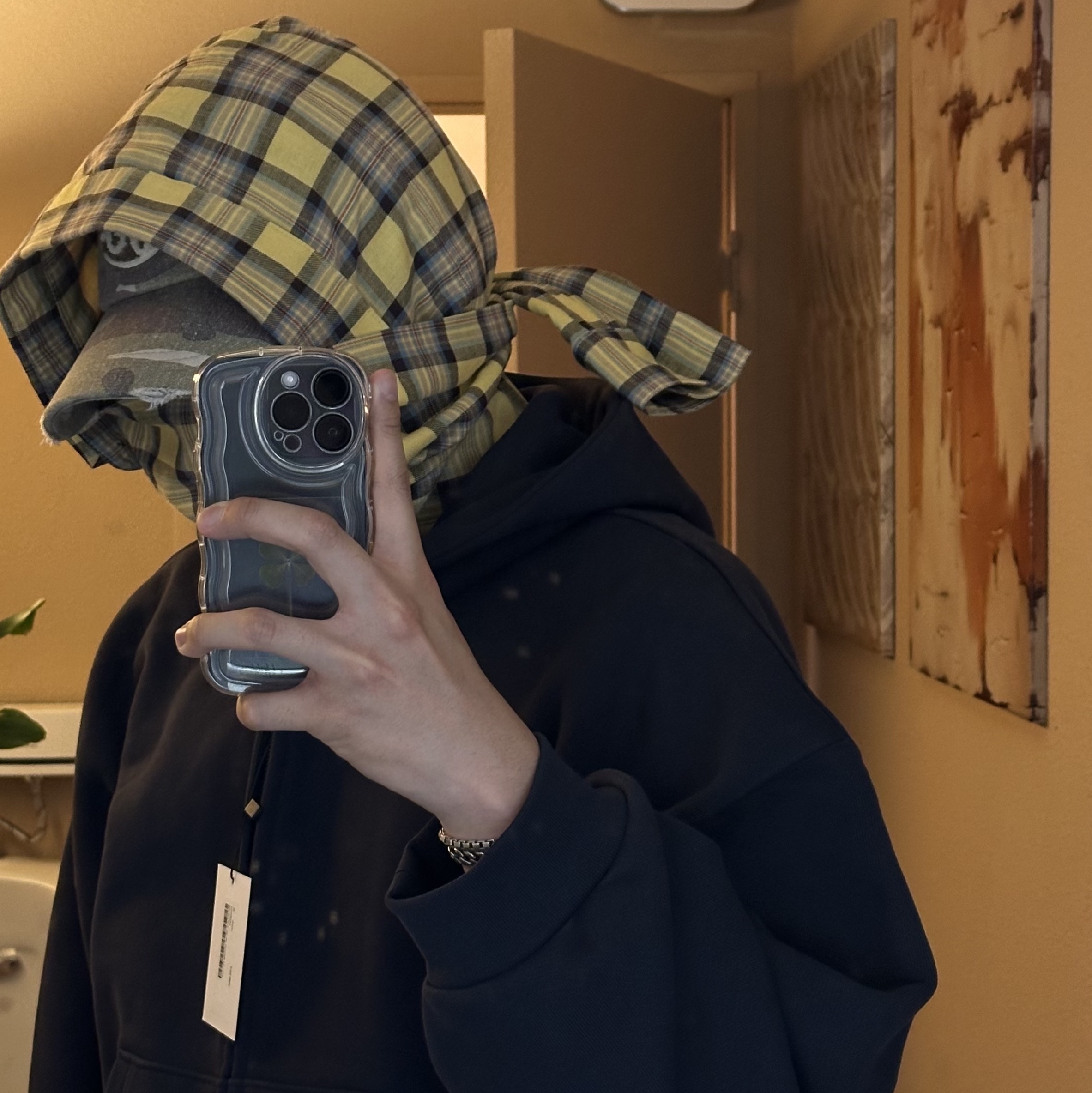 ETCE Ghost Cap Washed Camo 착용 스타일 - 1