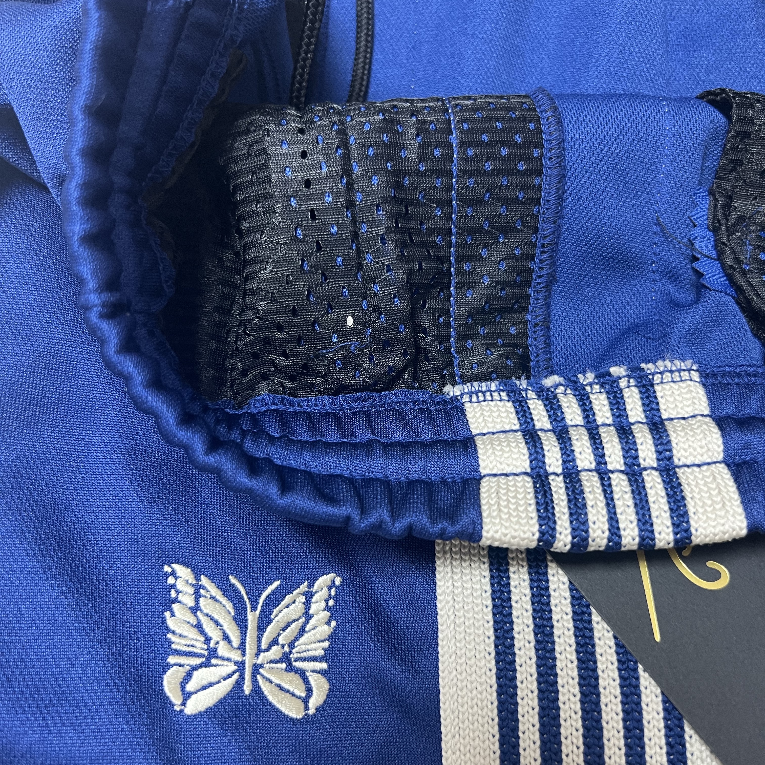 Needles Track Pants Poly Smooth Royal 착용 스타일 - 3