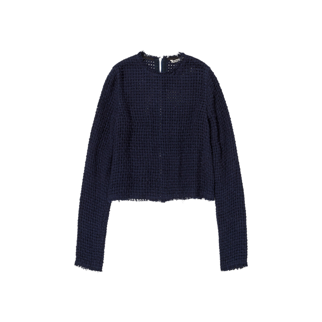 (W) Auralee Homespun Summer Tweed Mesh P/O Navy 상세 이미지 1