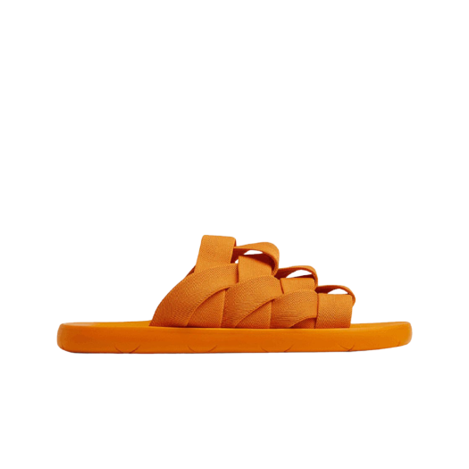 651402V0GV07593 Bottega Veneta Plat Mule Tangerine