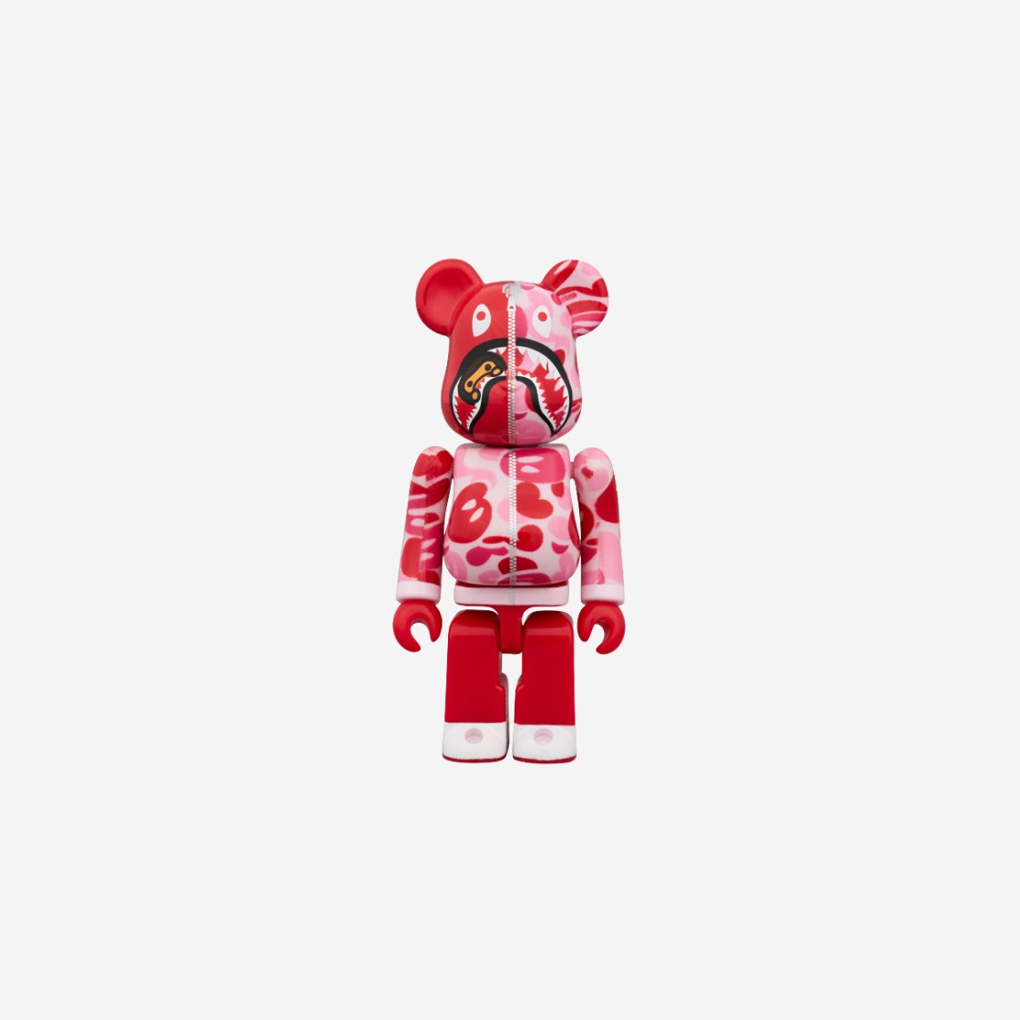 Bearbrick x BAPE Baby Milo Camo Shark 100% & 400% Set Pink 상세 이미지 3