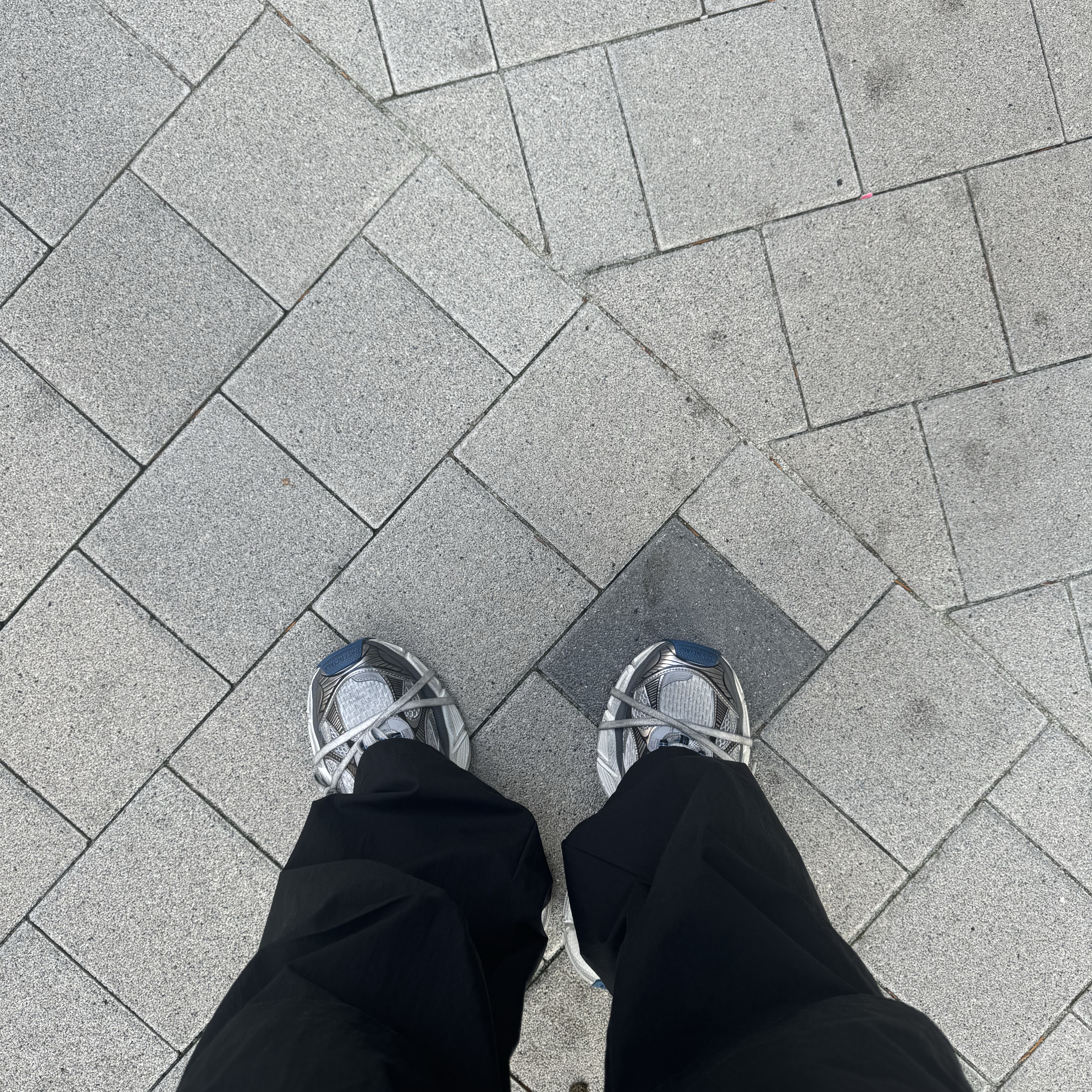 Balenciaga 3XL Sneakers Grey White Blue 착용 스타일