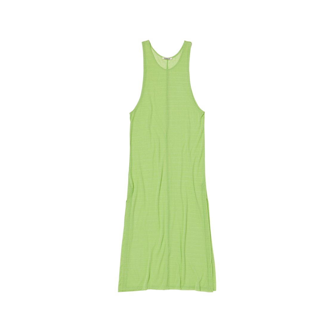 (W) Auralee Hard Twist Cotton Gauze Dress Lime Green 상세 이미지 1