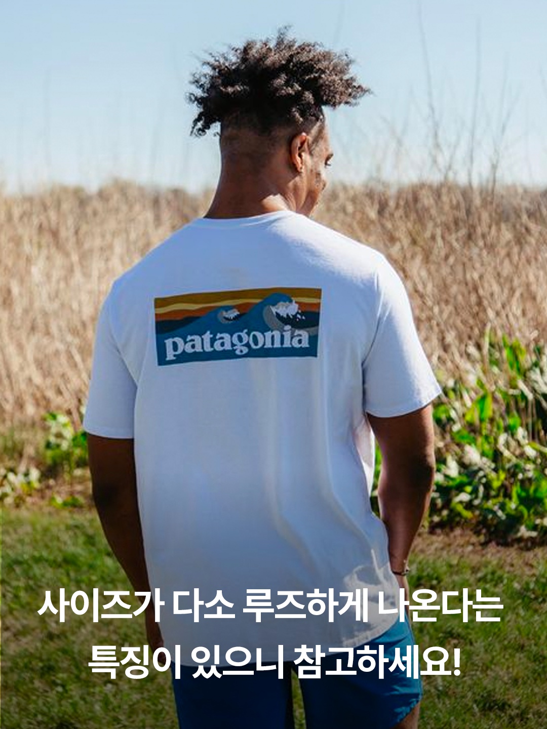 Patagonia P-6 Logo Responsibili-Tee S/S White, Patagonia Summit Swell Organic T-Shirt Birch White 착용 스타일 - 6