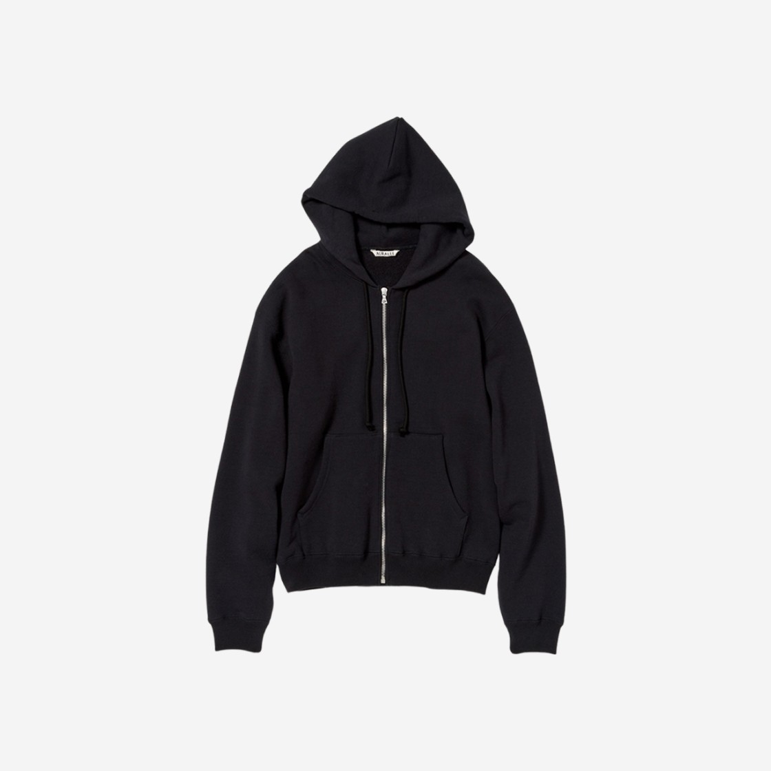 (W) Auralee Heavy BD Sweat Zip Parka Black 상세 이미지 1