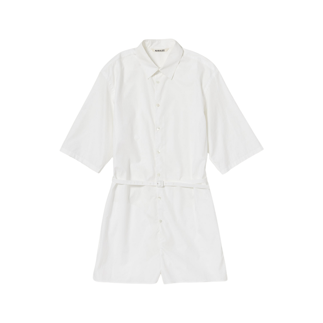 (W) Auralee High Count Finx OX Jump Suit White 상세 이미지 1