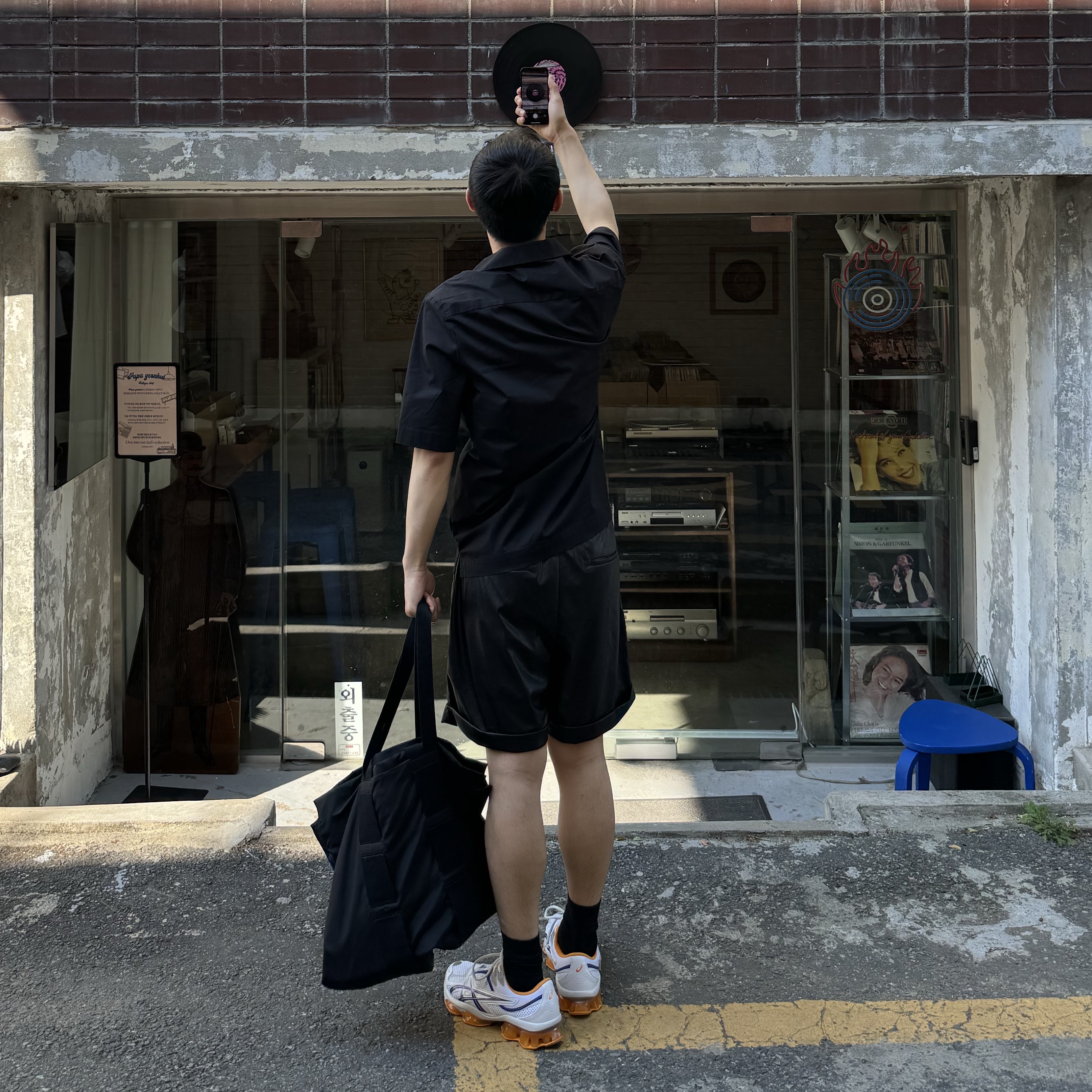 Asics x Kiko Kostadinov Gel-Quantum Zientzia White Blue 착용 스타일