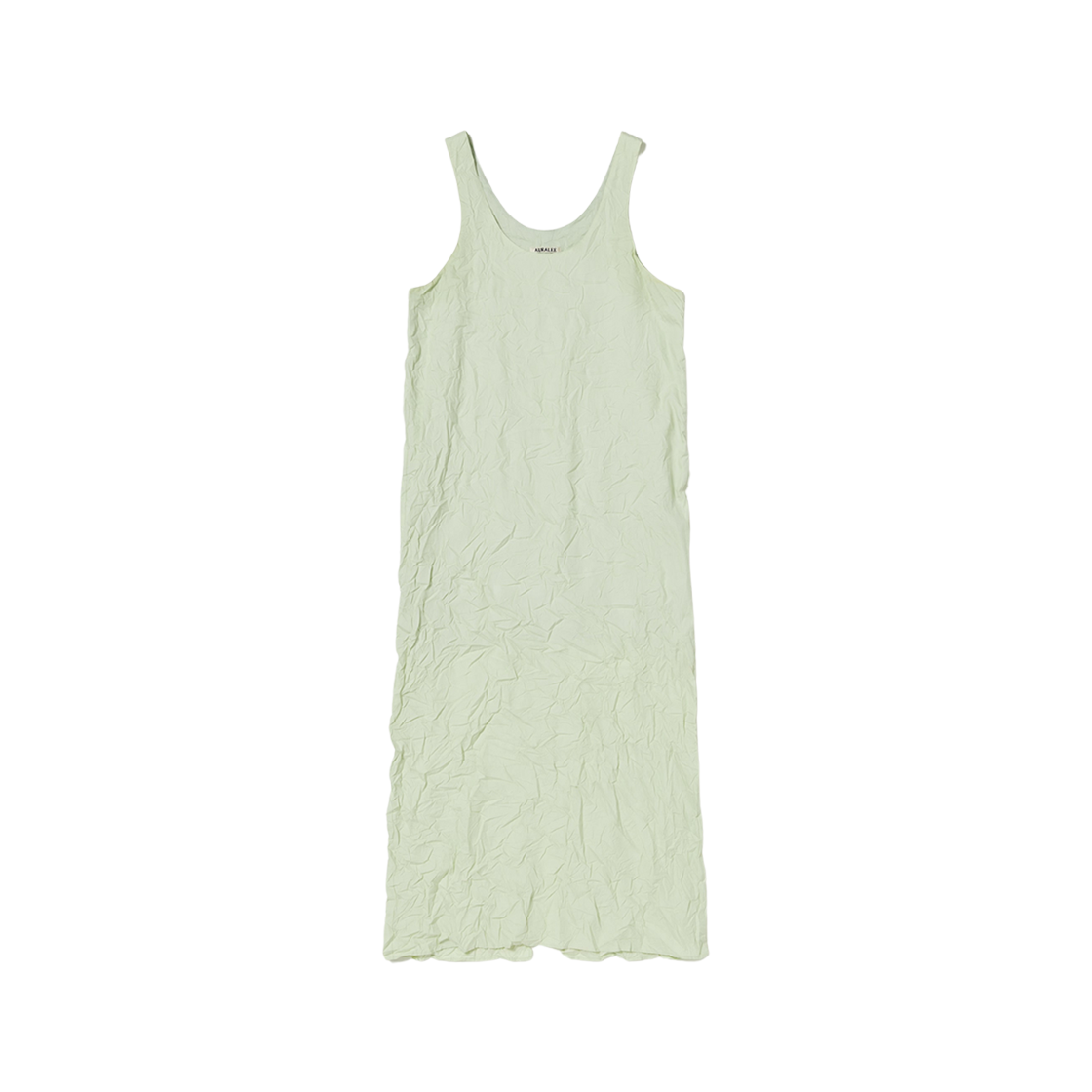 (W) Auralee Wrinkled Washed Finx Twill Dress Light Green 상세 이미지 1