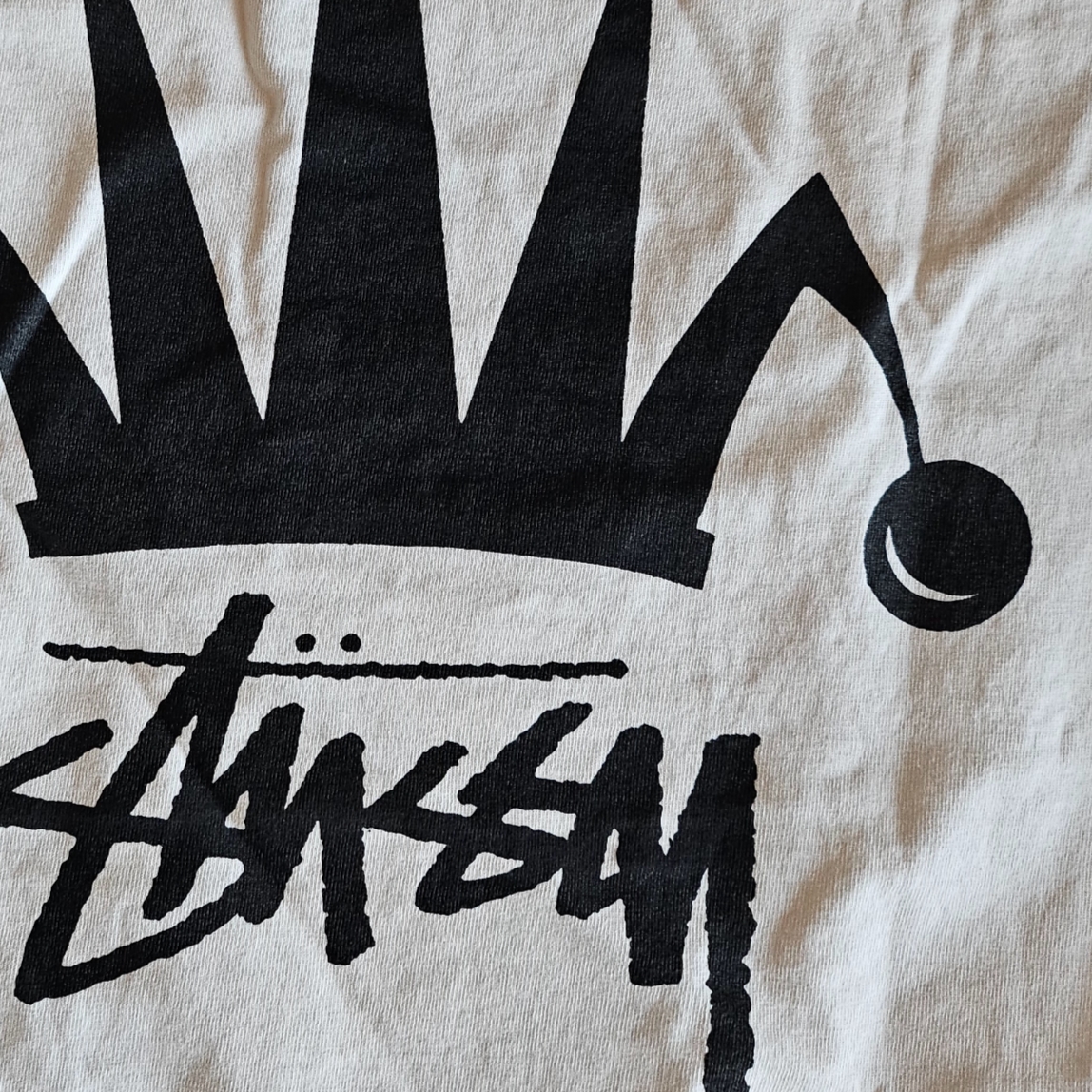 Stussy Regal Crown Pigment Dyed T-Shirt Natural 착용 스타일