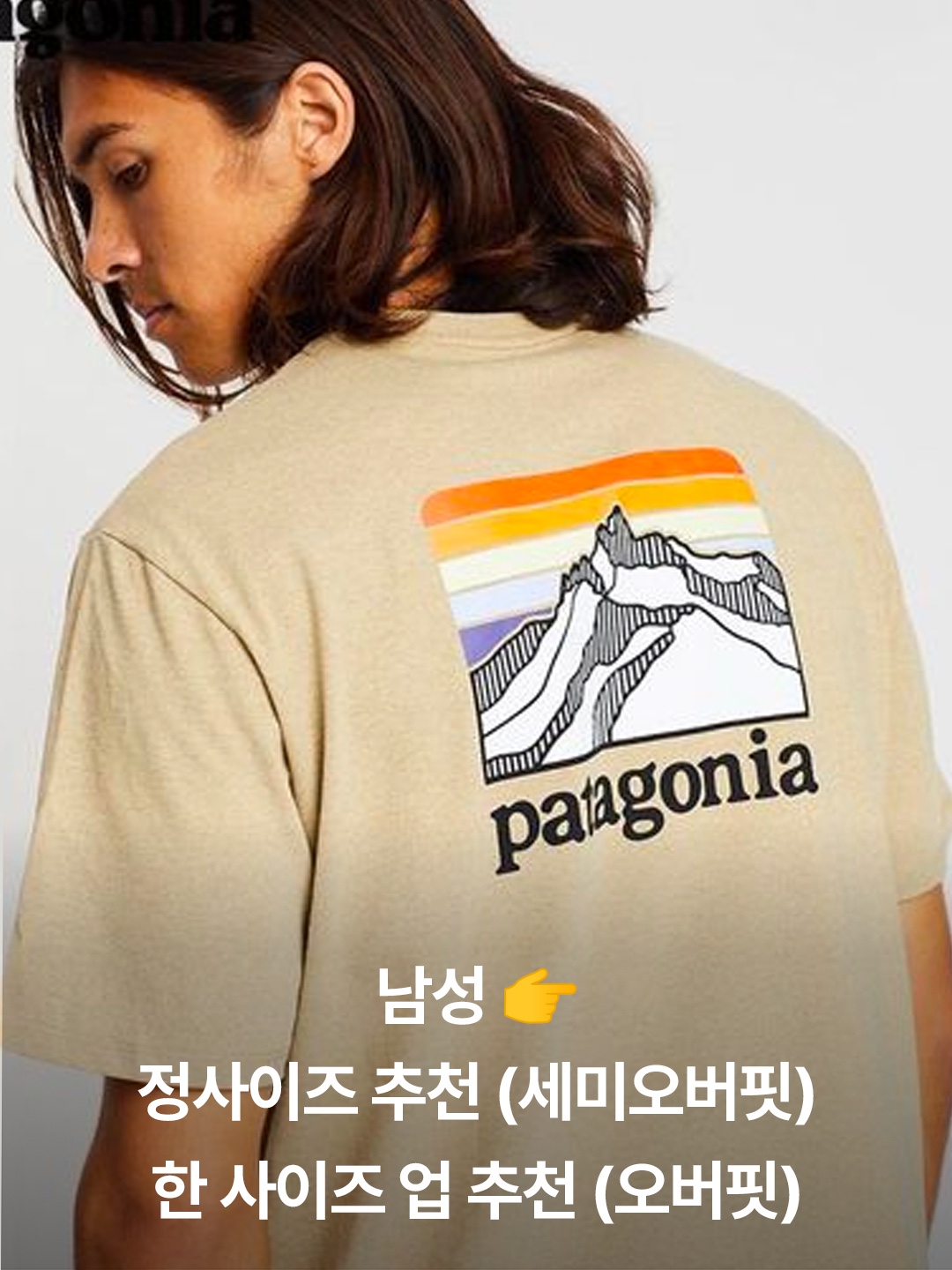 Patagonia P-6 Logo Responsibili-Tee S/S White, Patagonia Summit Swell Organic T-Shirt Birch White 착용 스타일 - 4