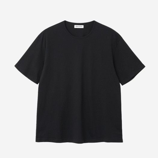 밀로 아카이브 소프트 U넥 세미 오버핏 티셔츠 블랙