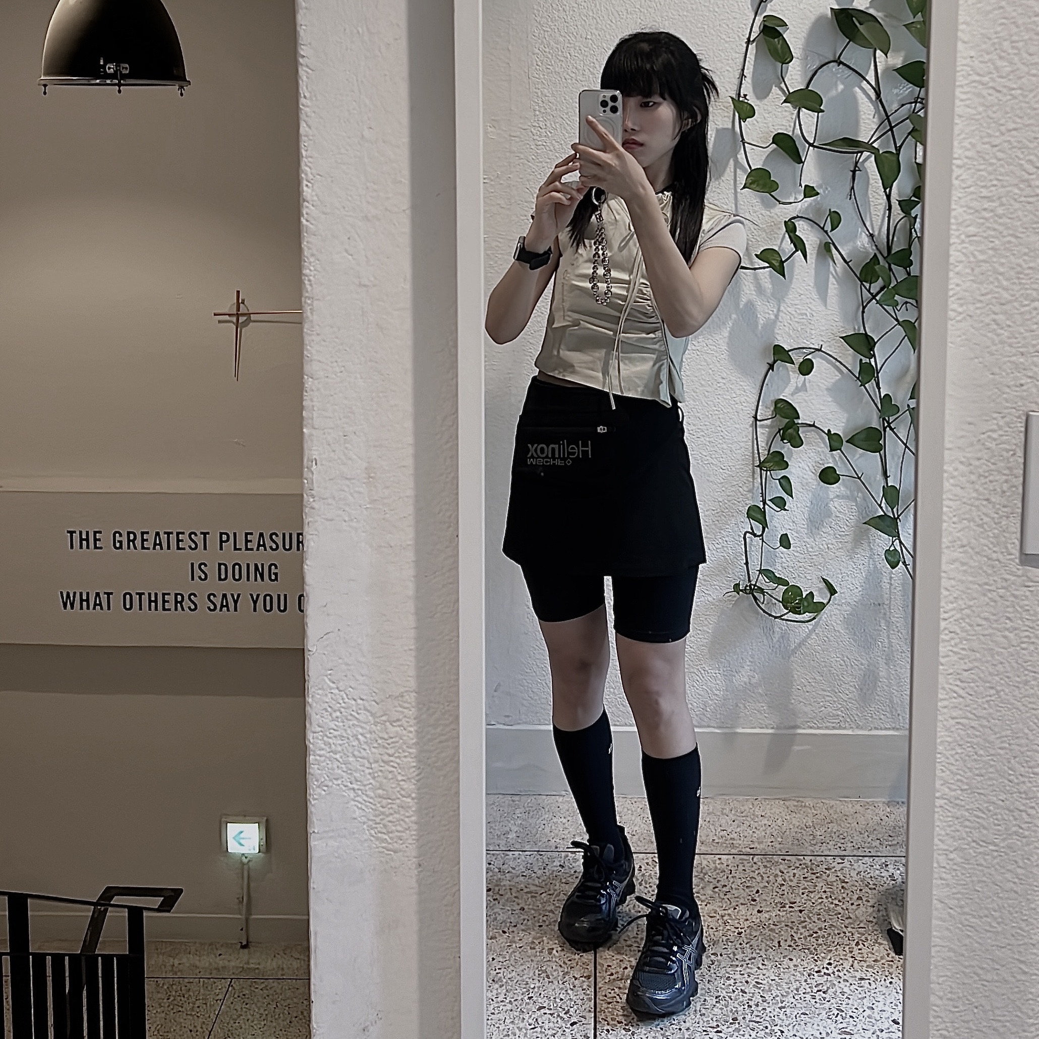 Asics Gel-Quantum Kinetic Graphite Grey Black, (W) Mischief x Helinox Belted Wrap Skirt Black ์ฐฉ์ฉ ์คํ์ผ