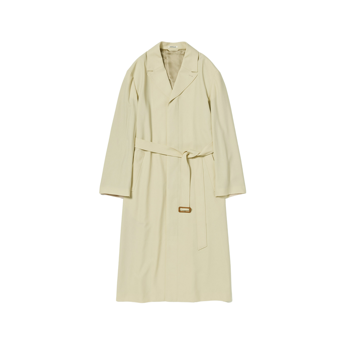 (W) Auralee Hard Twist Wool Twill Chesterfield Coat Ivory 상세 이미지 1