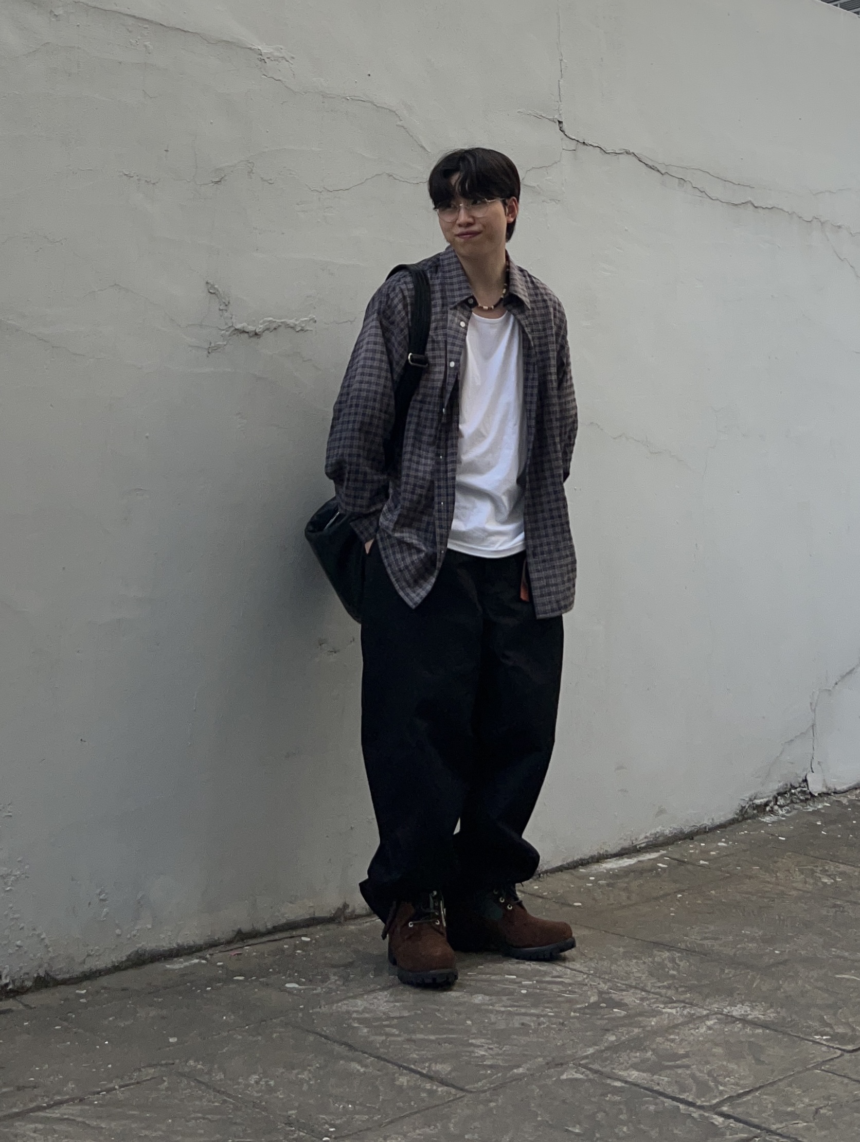 Timberland x Thisisneverthat 6 inch Boot Brown - Wide 착용 스타일 - 1