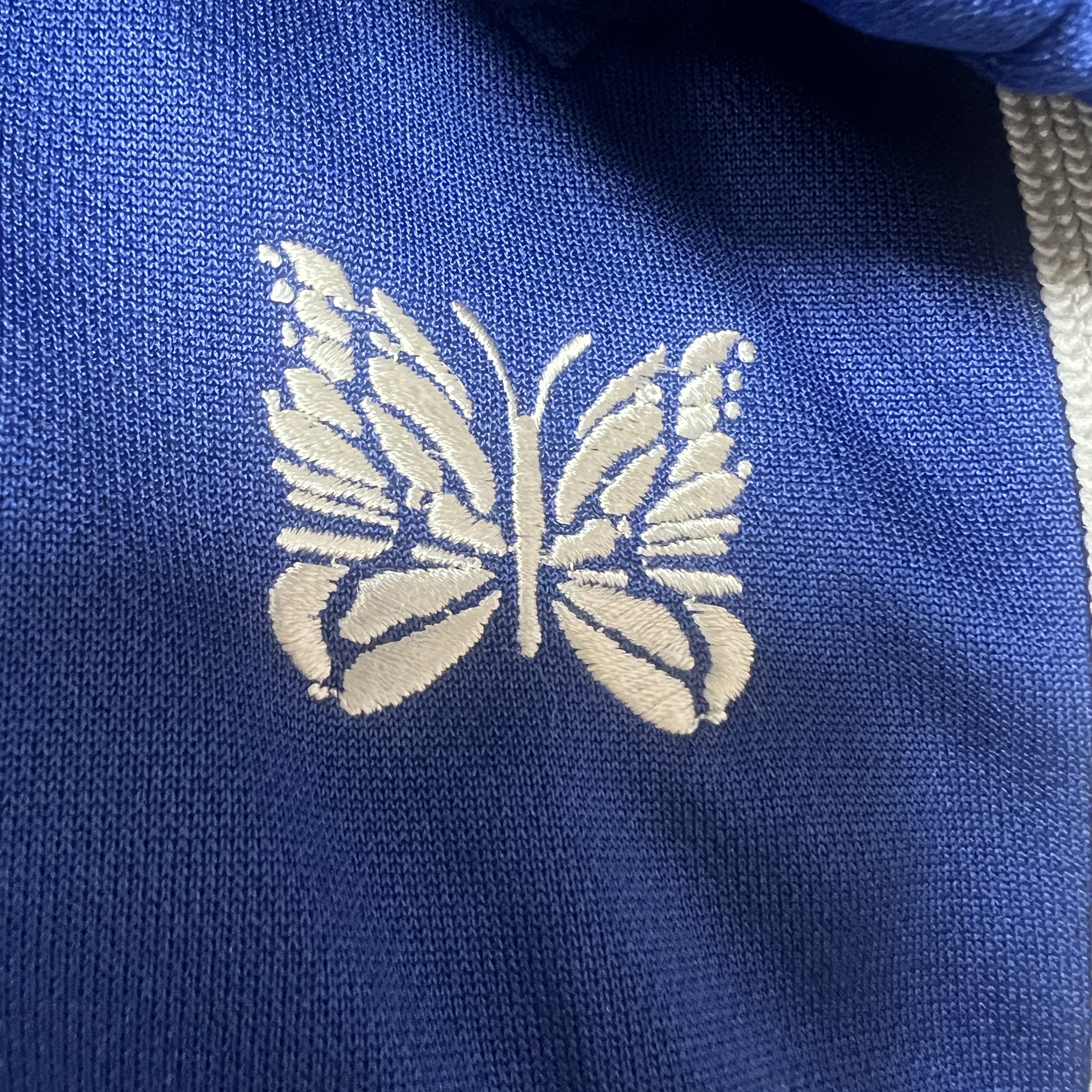 Needles Track Pants Poly Smooth Royal 착용 스타일 - 2