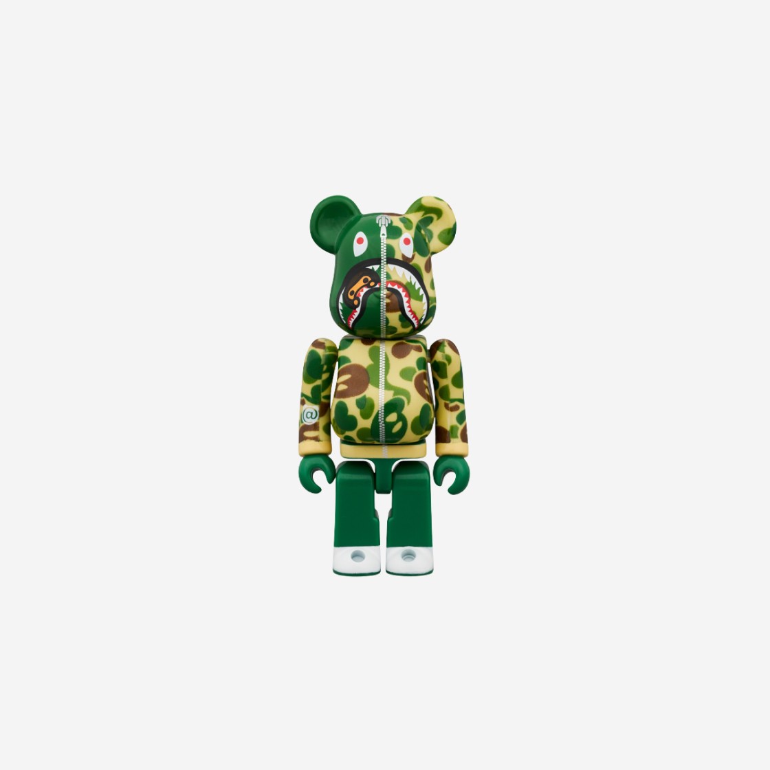 Bearbrick x BAPE Baby Milo Camo Shark 100% & 400% Set Green 상세 이미지 3