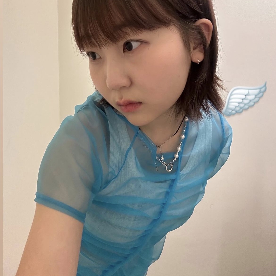 Nff Cascade Pearl Necklace 착용 스타일