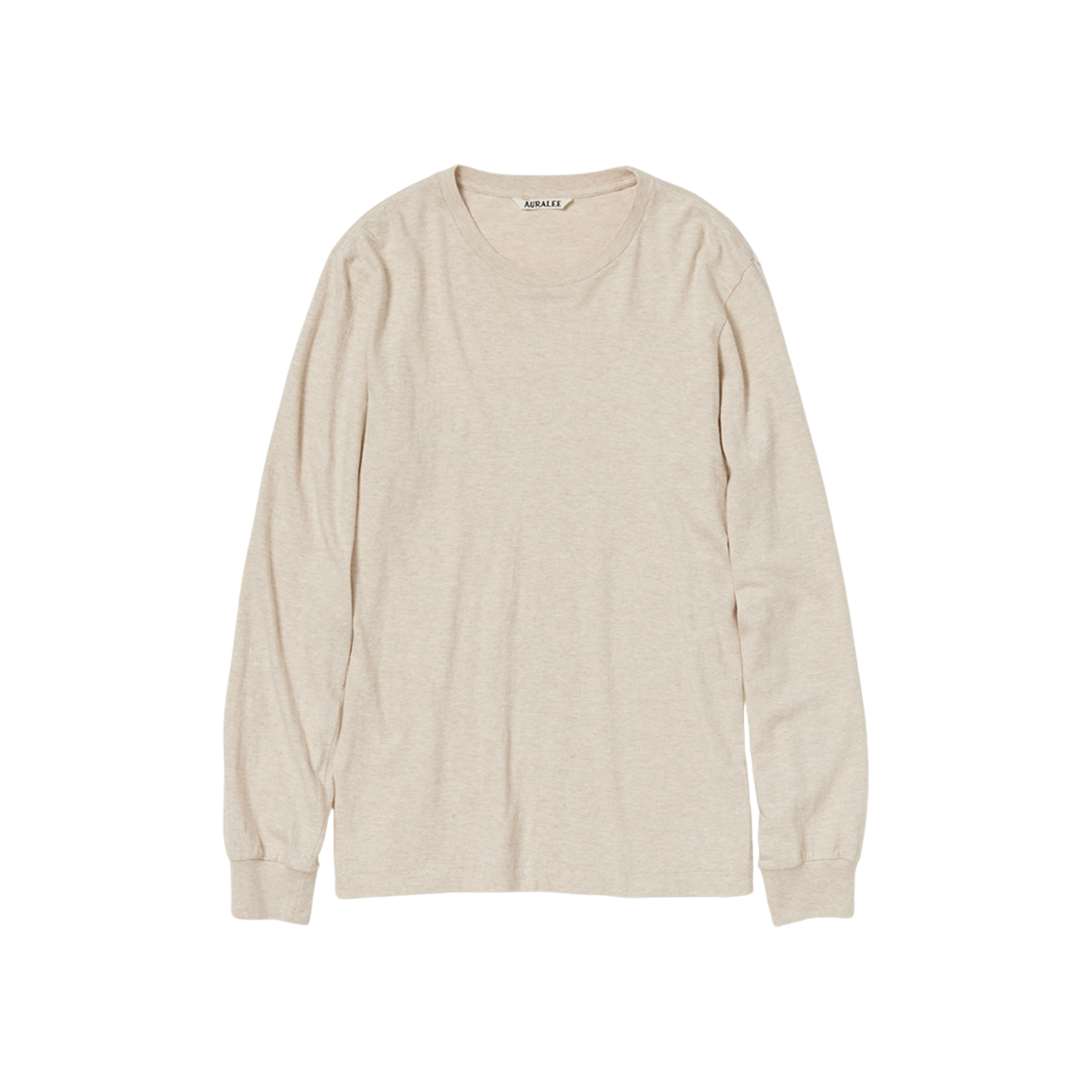 (W) Auralee Seamless L/S T-Shirt Top Brown 상세 이미지 1