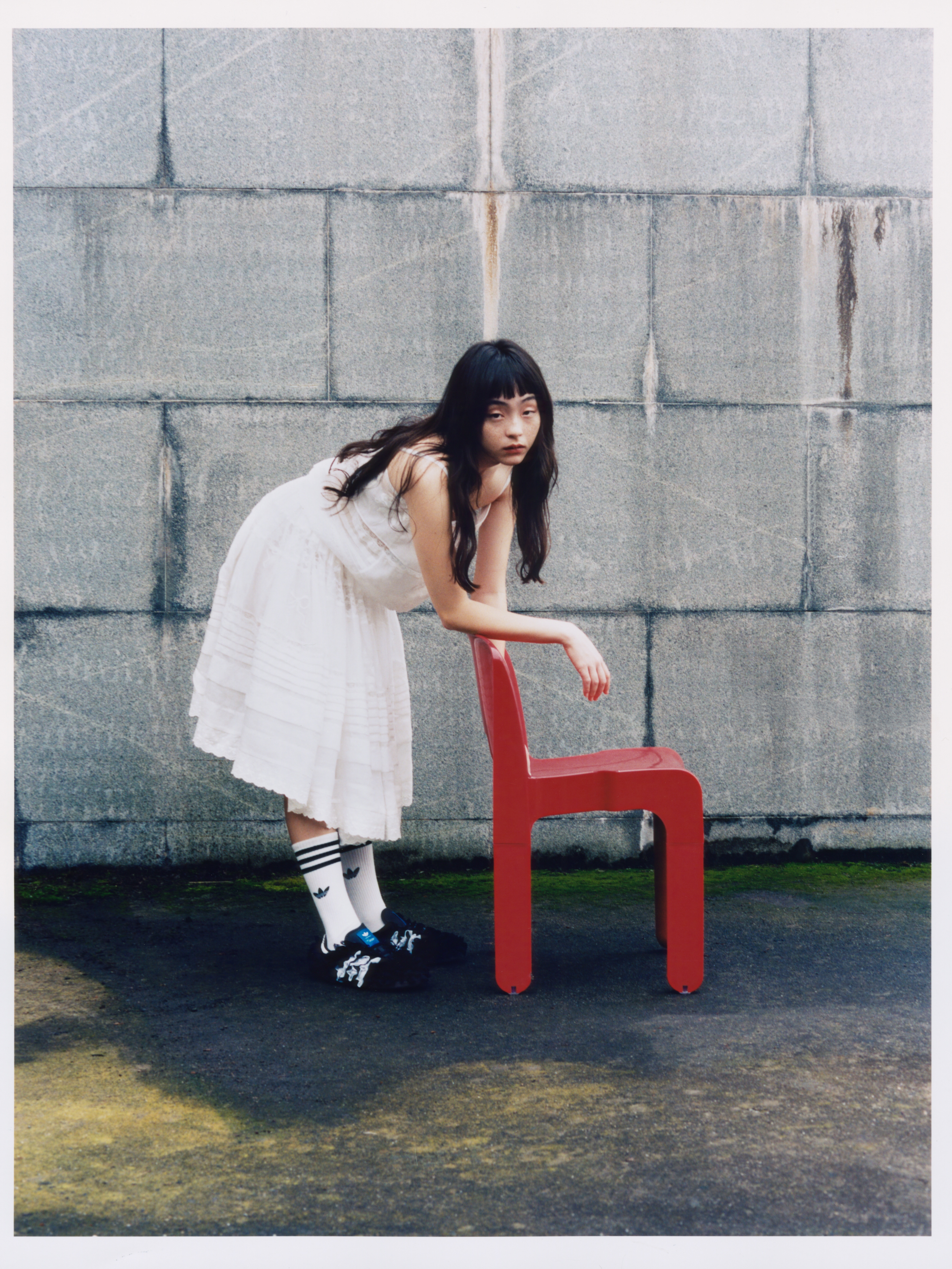 Caroline Hu x Adidas Women Samba Satin Pink - 24FW, Caroline Hu x Adidas Women Samba Lace Black - 24FW 착용 스타일 - 3