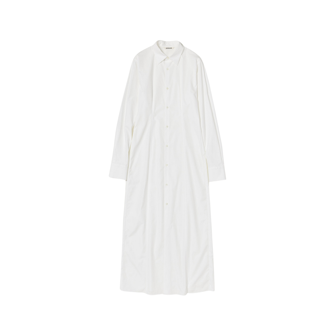 (W) Auralee High Count Finx OX Shirt Dress White 상세 이미지 1