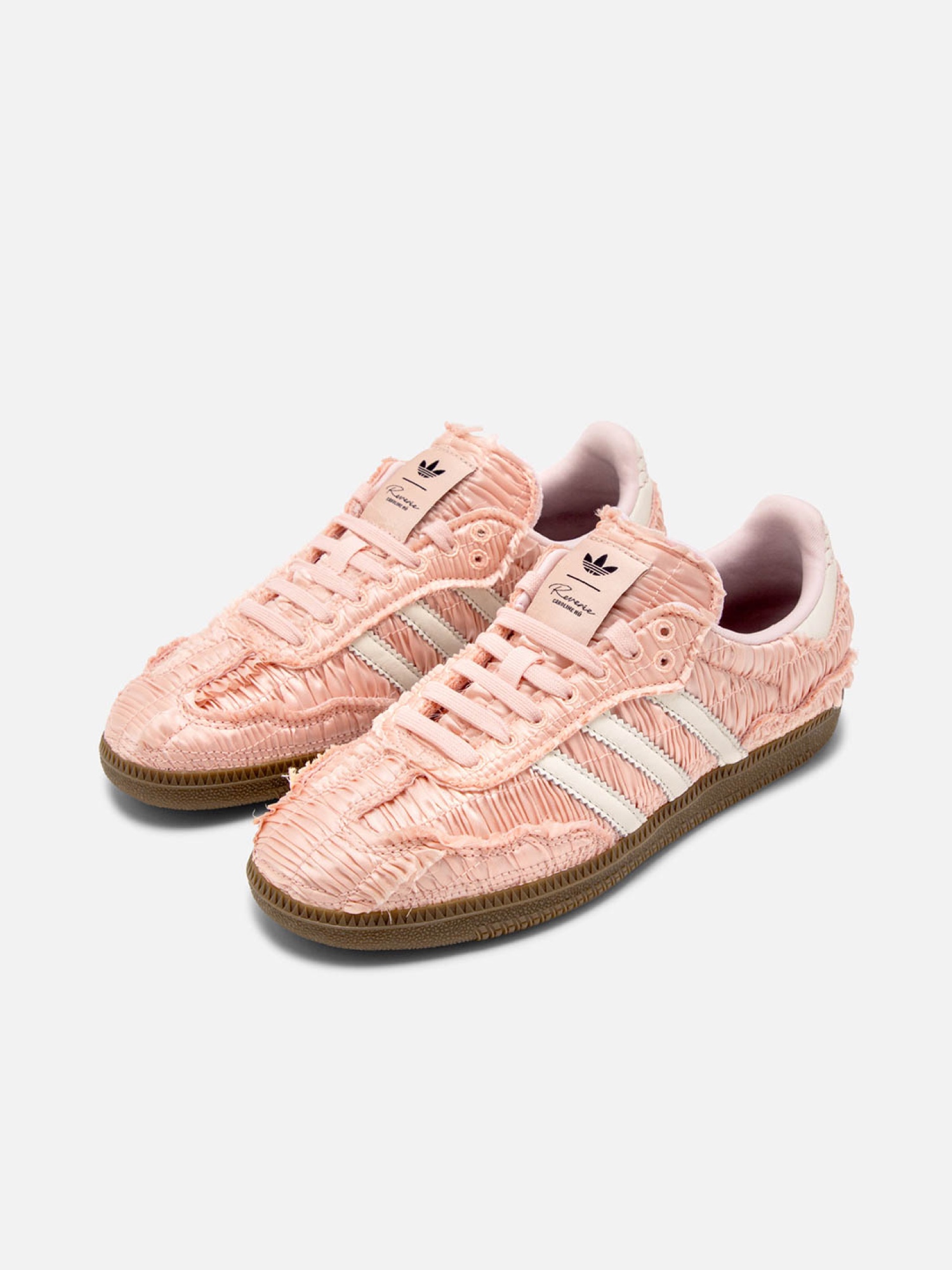 Caroline Hu x Adidas Women Samba Satin Pink - 24FW, Caroline Hu x Adidas Women Samba Lace Black - 24FW 착용 스타일 - 7
