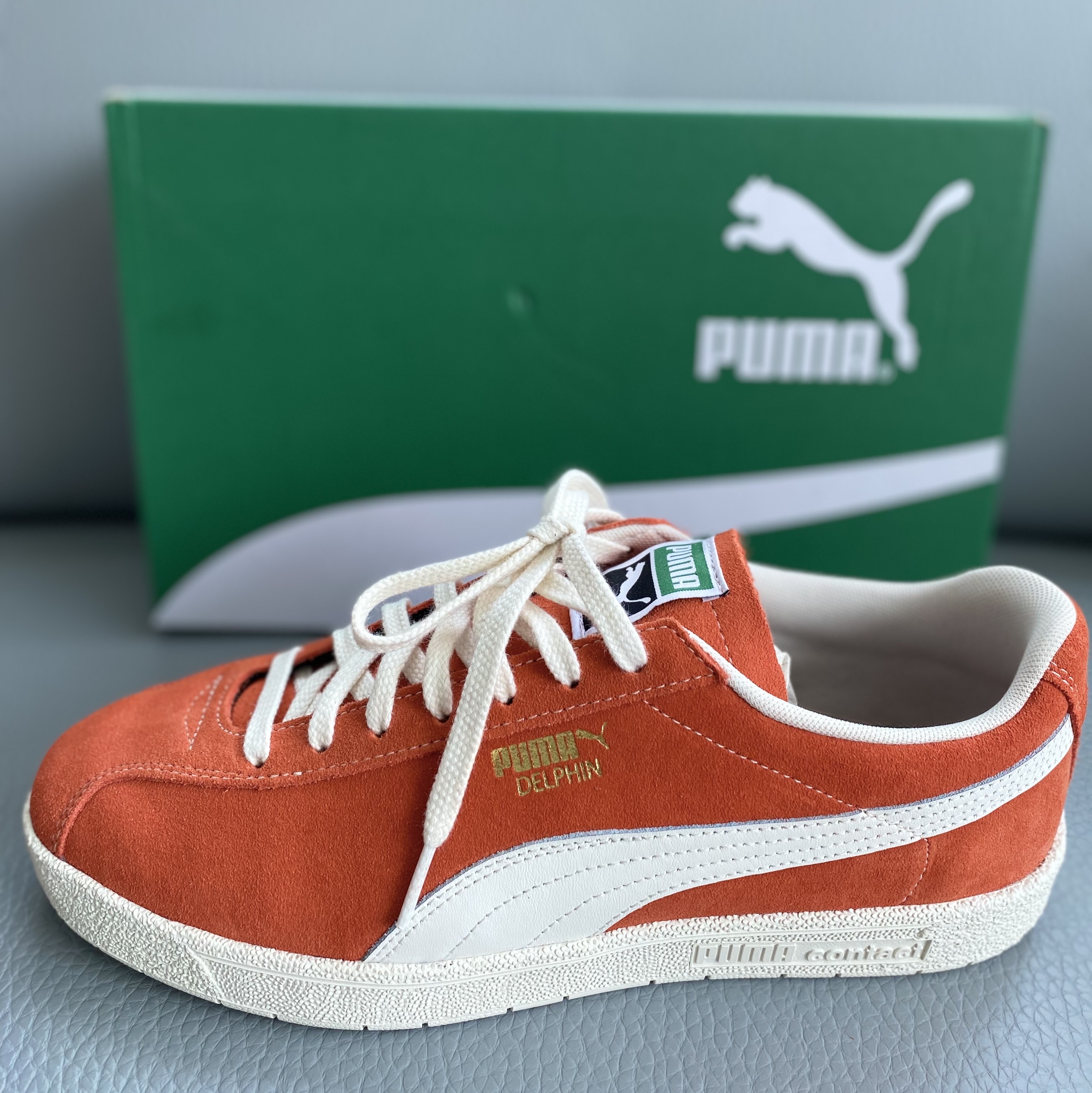 Puma Delphin Fall Foliage Frosted Ivory 착용 스타일