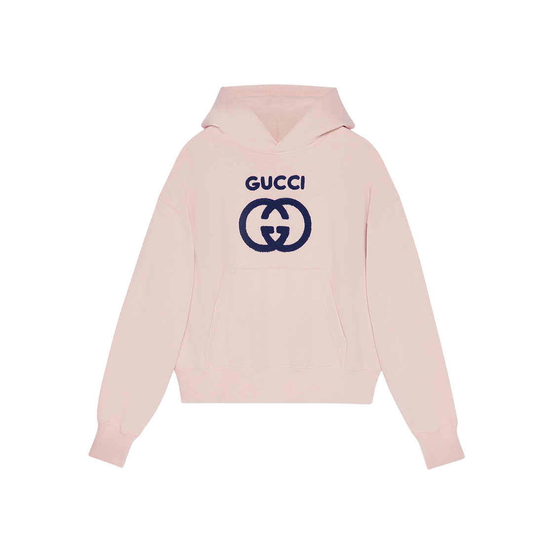 (W) Gucci Cotton Jersey Sweatshirt with Embroidery Light Pink 상세 이미지 1