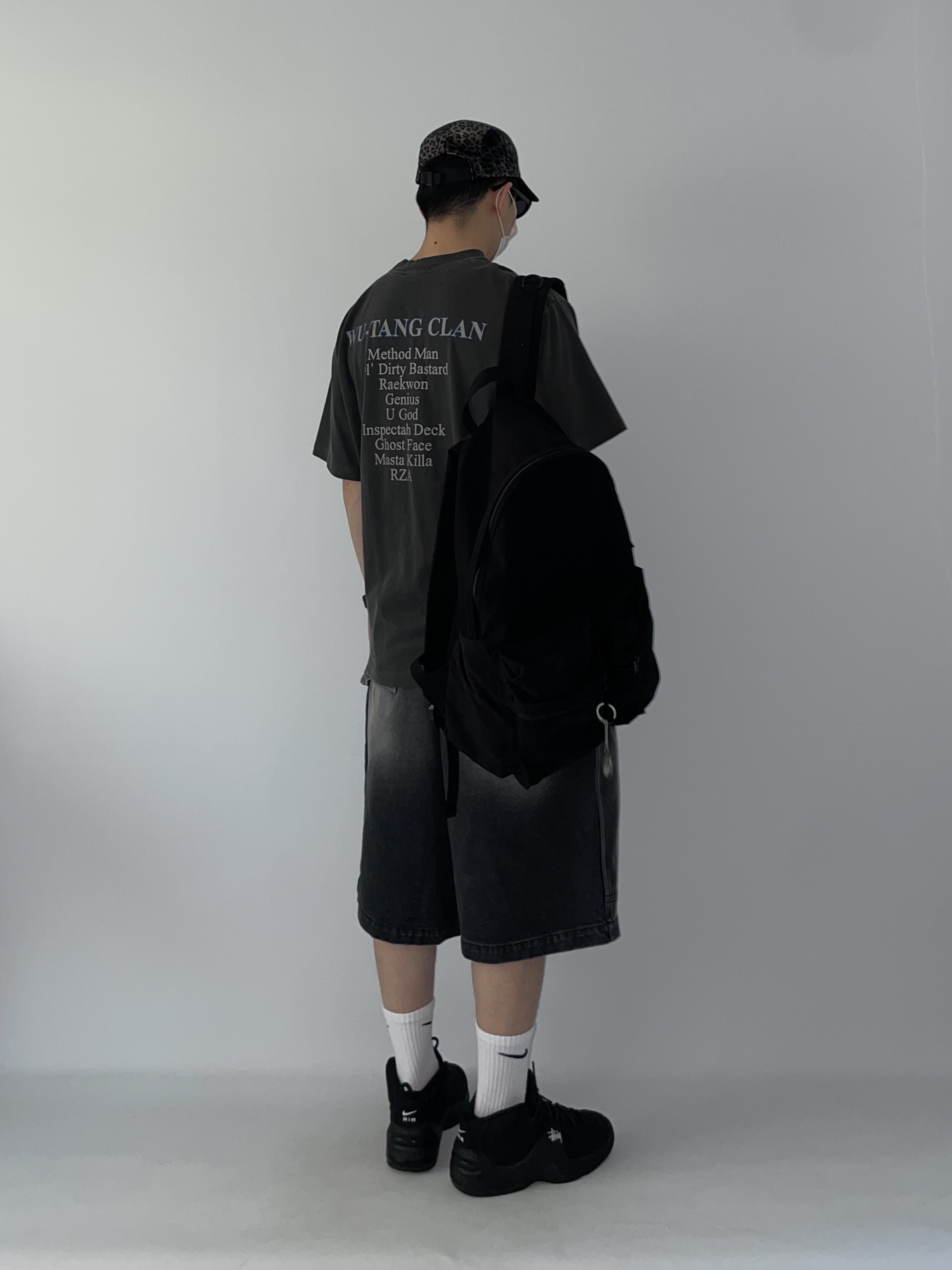 Nike x Stussy Air Penny II Black, Supreme Leopard Velvet Camp Cap Black - 24SS 착용 스타일 - 4