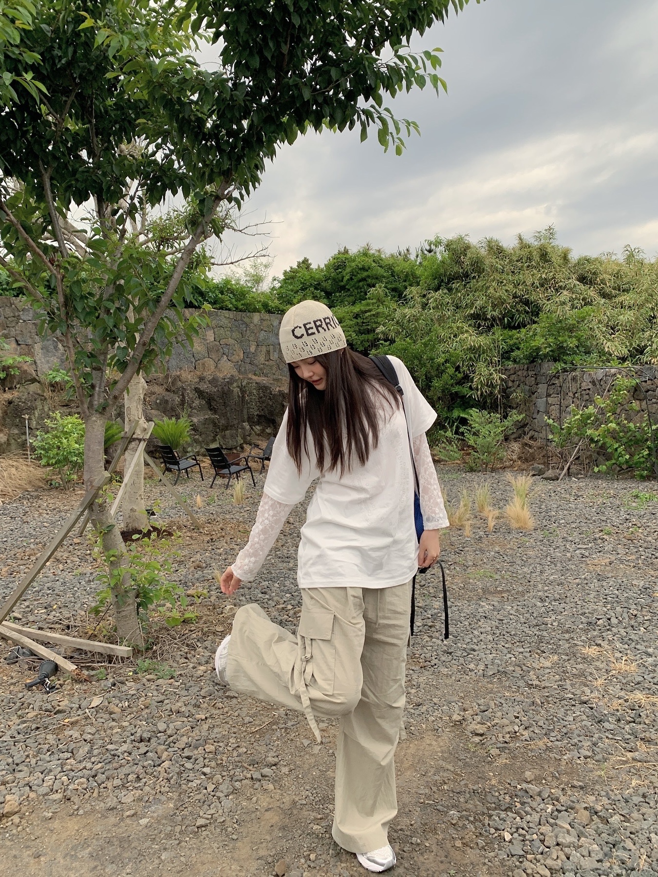 Asics x Cecilie Bahnsen GT-2160 White, Arc'teryx Konseal 15 Backpack Vitality 착용 스타일 - 1