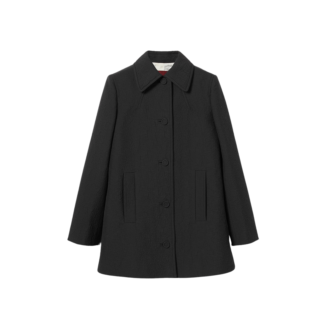 (W) Gucci Technical Cotton Coat Black 상세 이미지 1