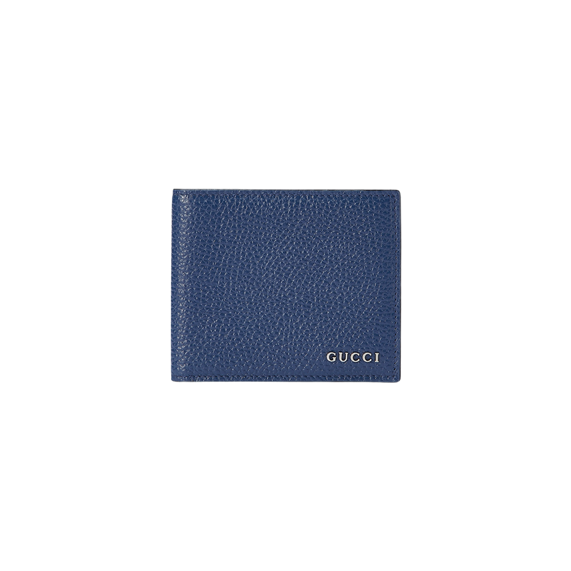 Gucci Bi-Fold Wallet with Logo Blue Leather 상세 이미지 1