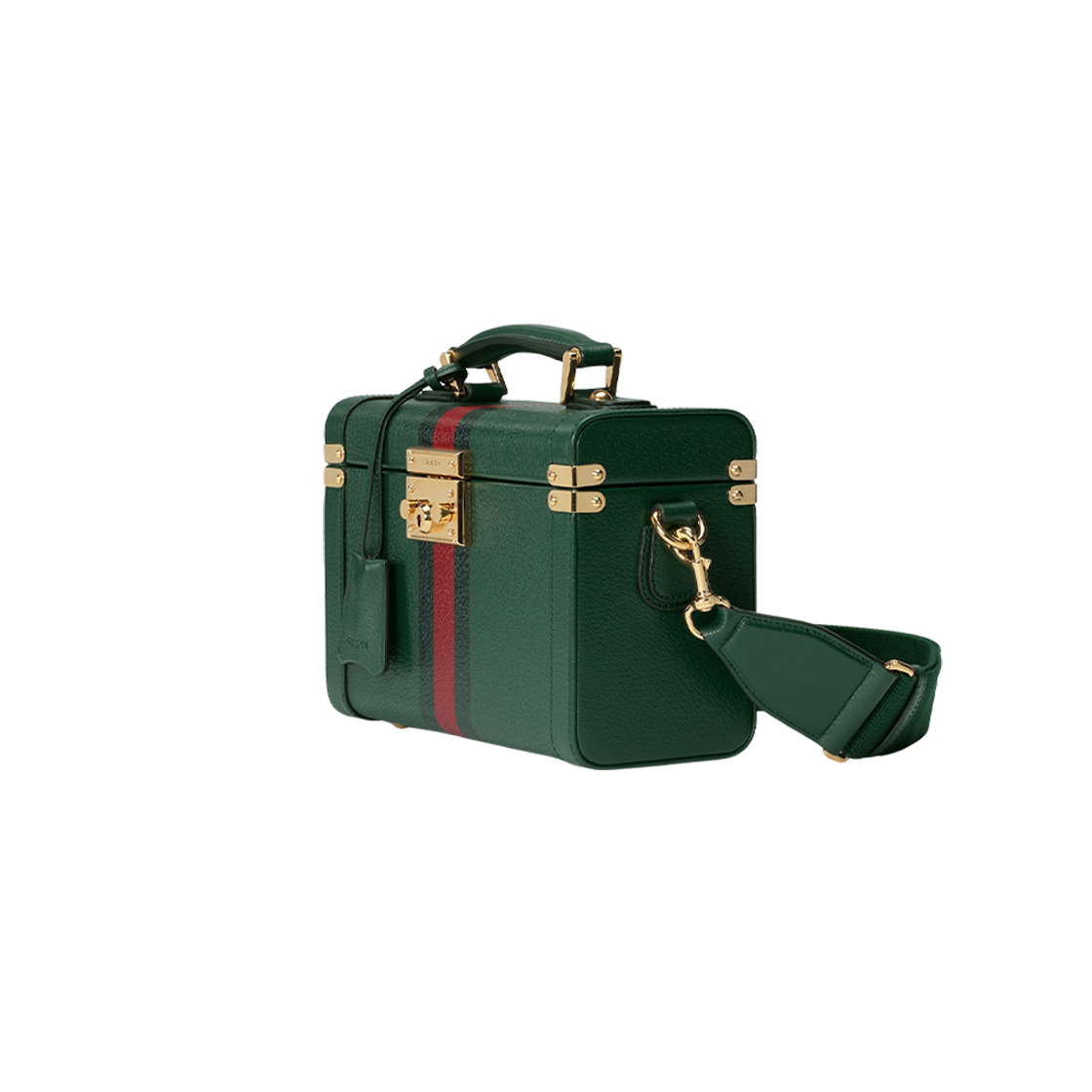 Gucci Savoy Beauty Case Green Leather 상세 이미지 2