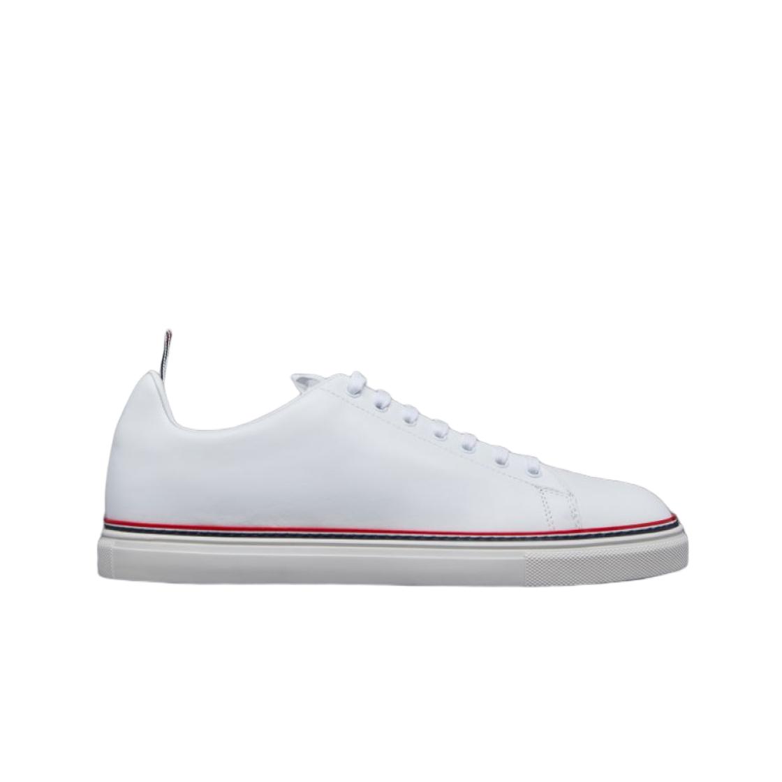 MFD219A-05584-100 Thom Browne Vitello Calf Tennis Shoes White