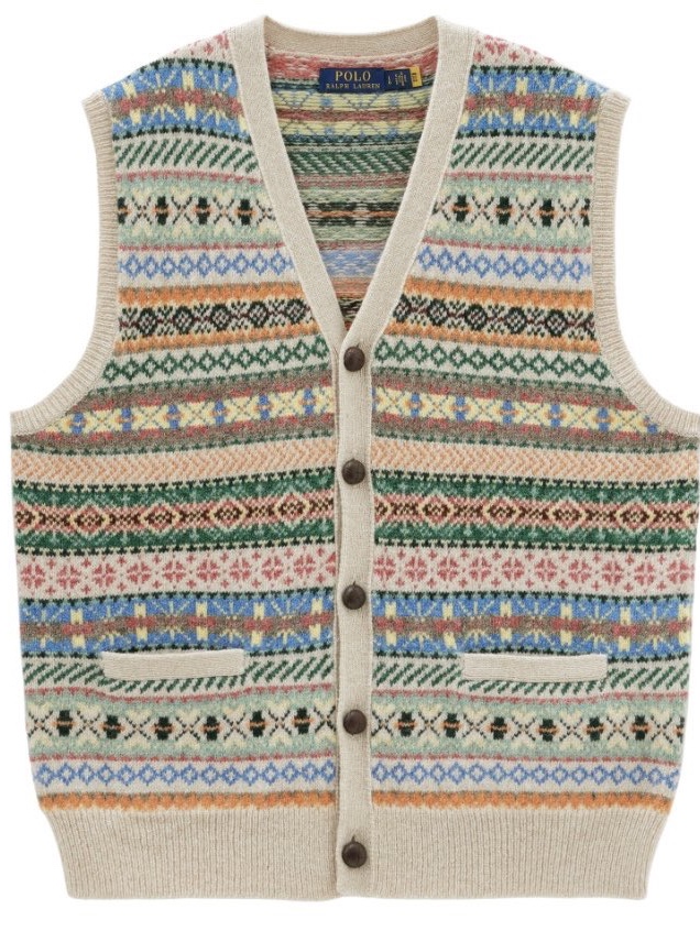 [30%적립] Polo Ralph Lauren Fair Isle Vest Beige Khaki 착용 스타일 - 2
