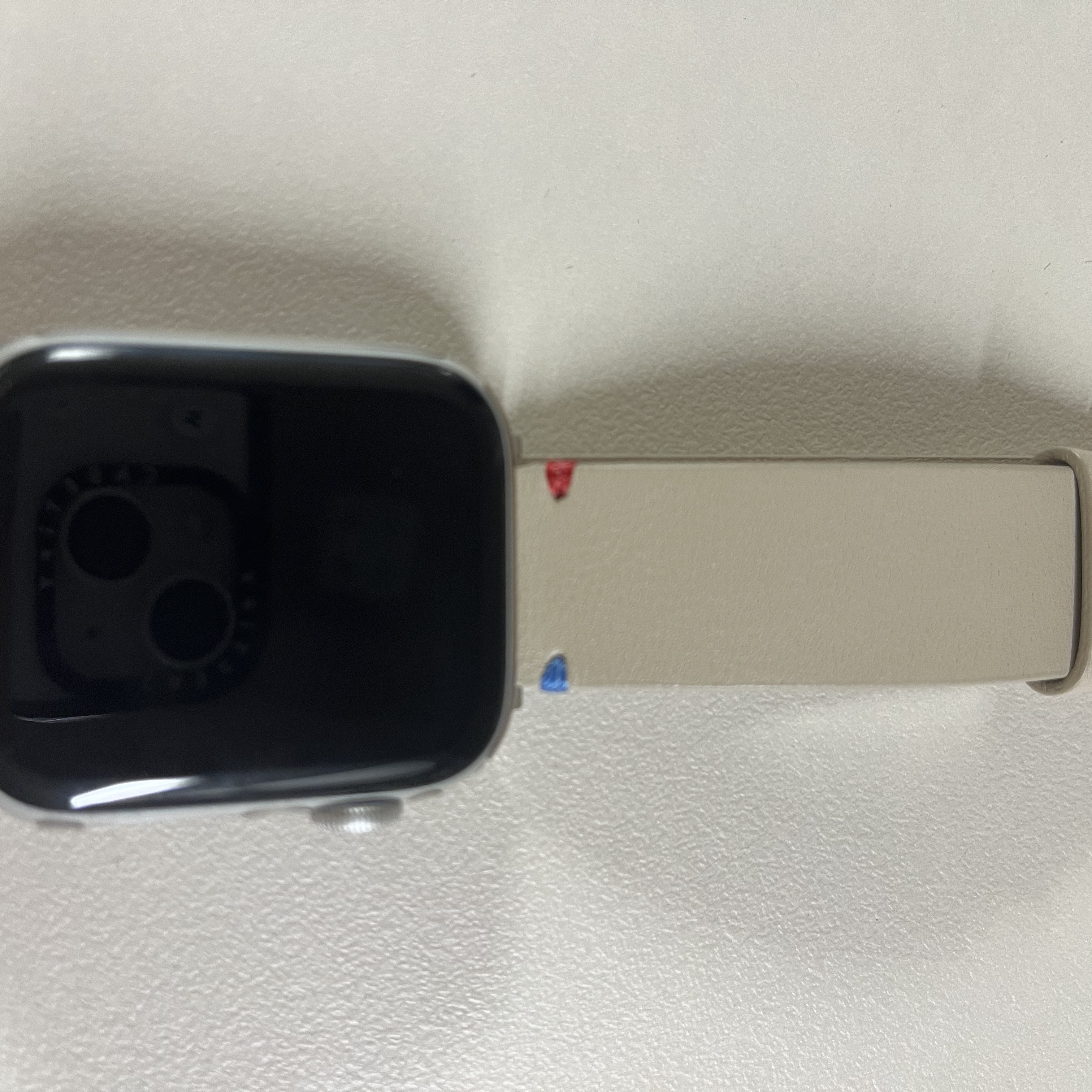 Apple Watch SE 2023 44mm Cellular Silver Aluminium Case with Sport Band S/M Storm Blue (Korean Ver.) 착용 스타일