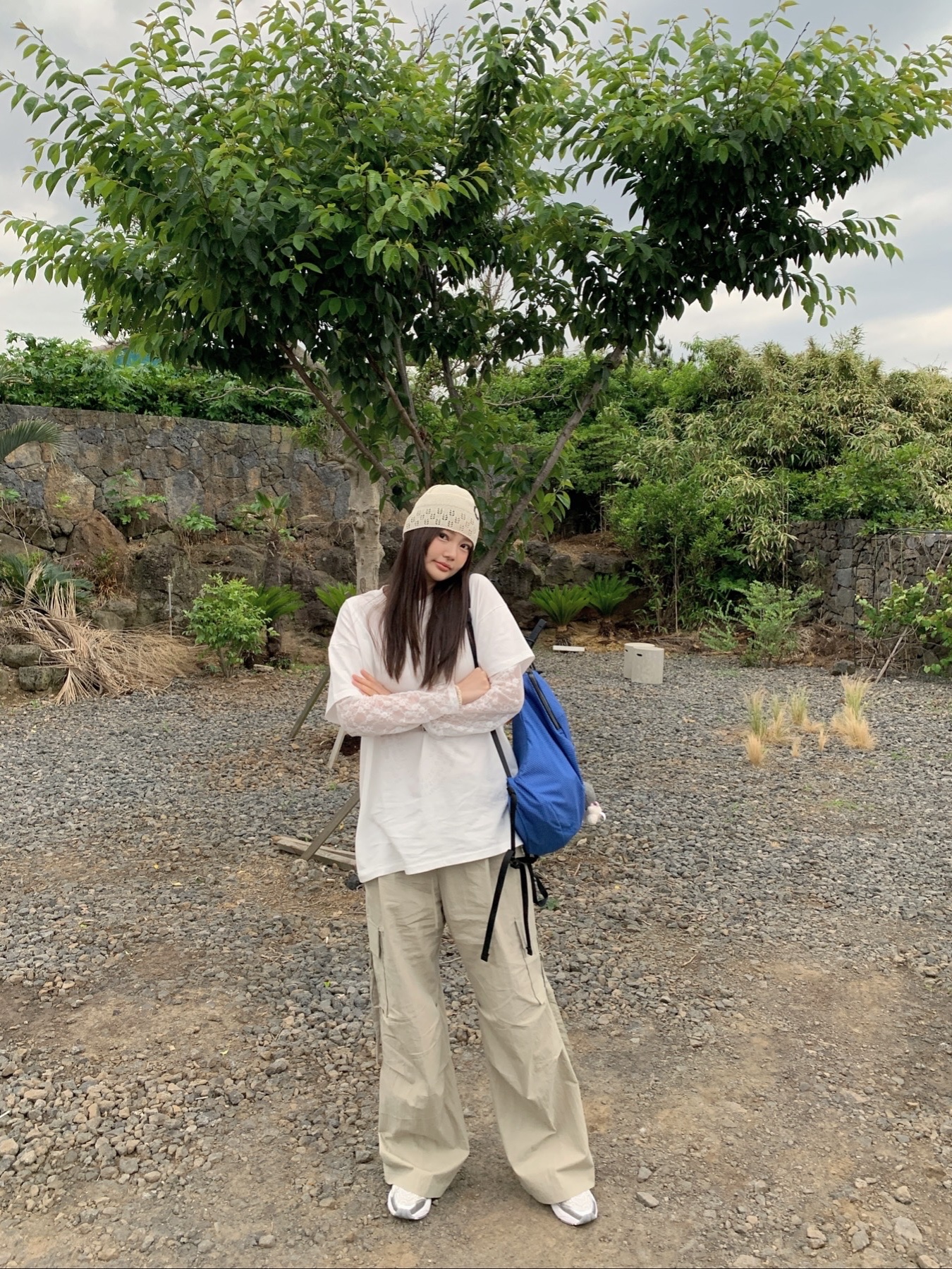 Asics x Cecilie Bahnsen GT-2160 White, Arc'teryx Konseal 15 Backpack Vitality 착용 스타일 - 3