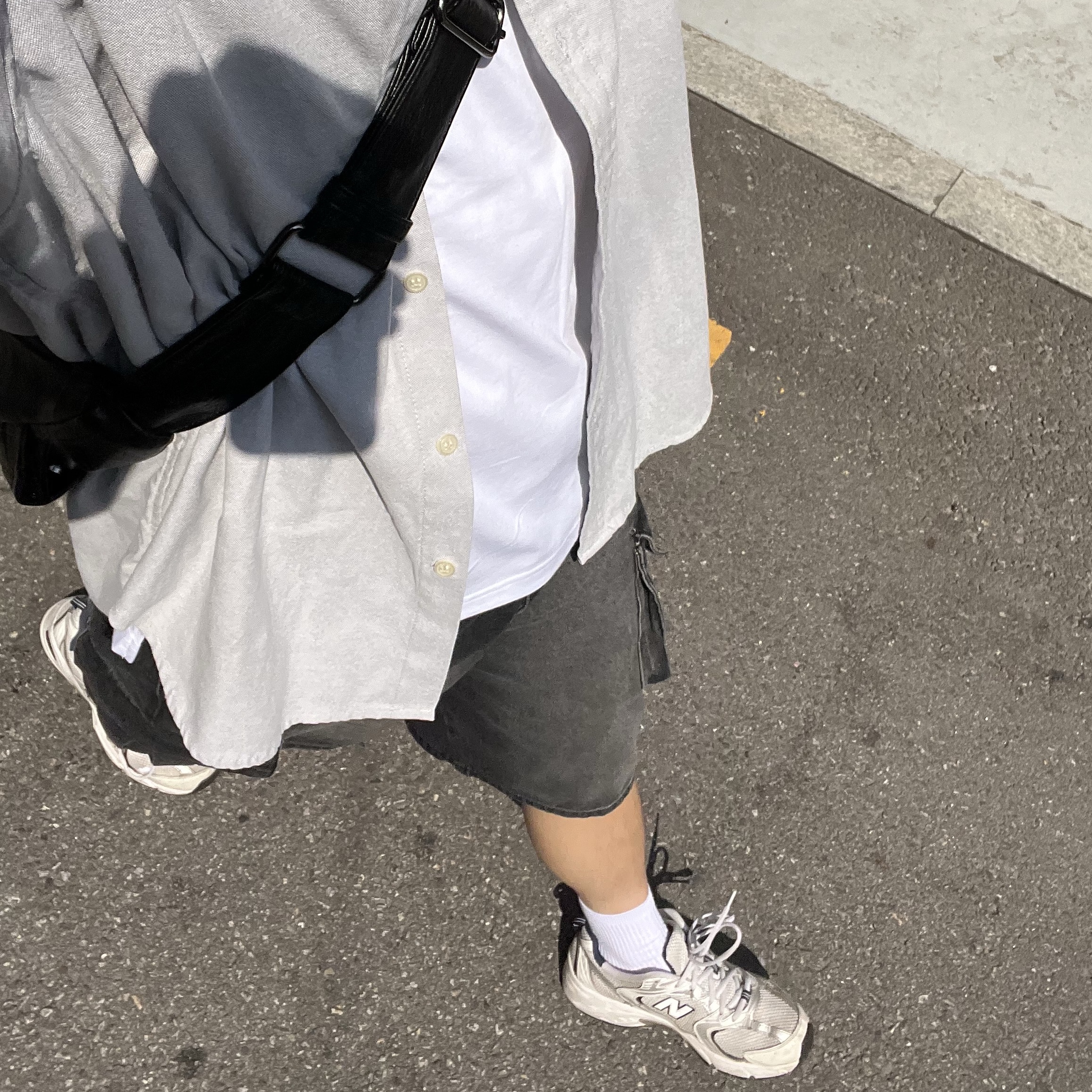 New Balance 530 White Silver 착용 스타일