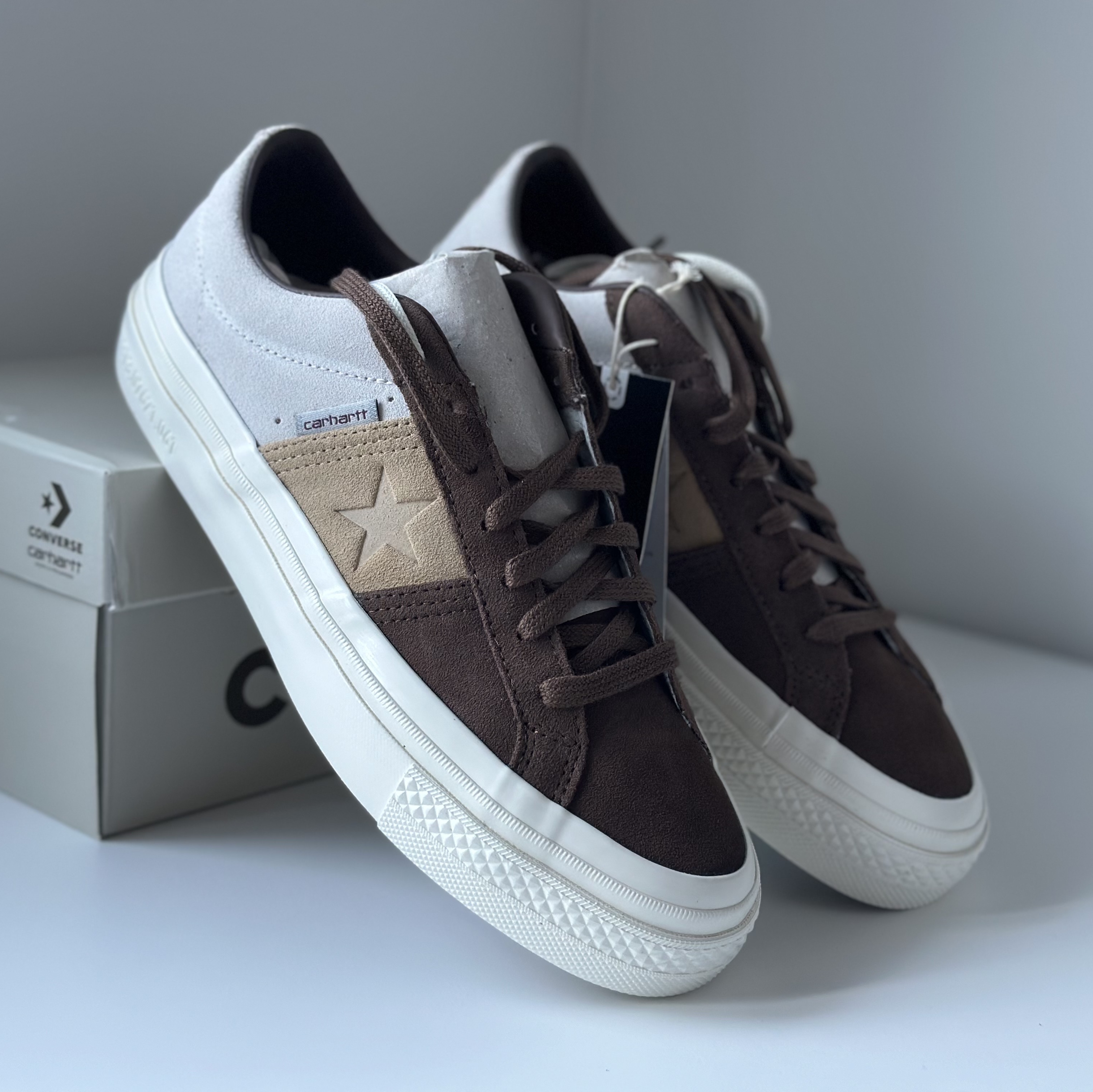 Converse Cons x Carhartt WIP One Star Academy Pro Ox Dark Earth Starfish 착용 스타일