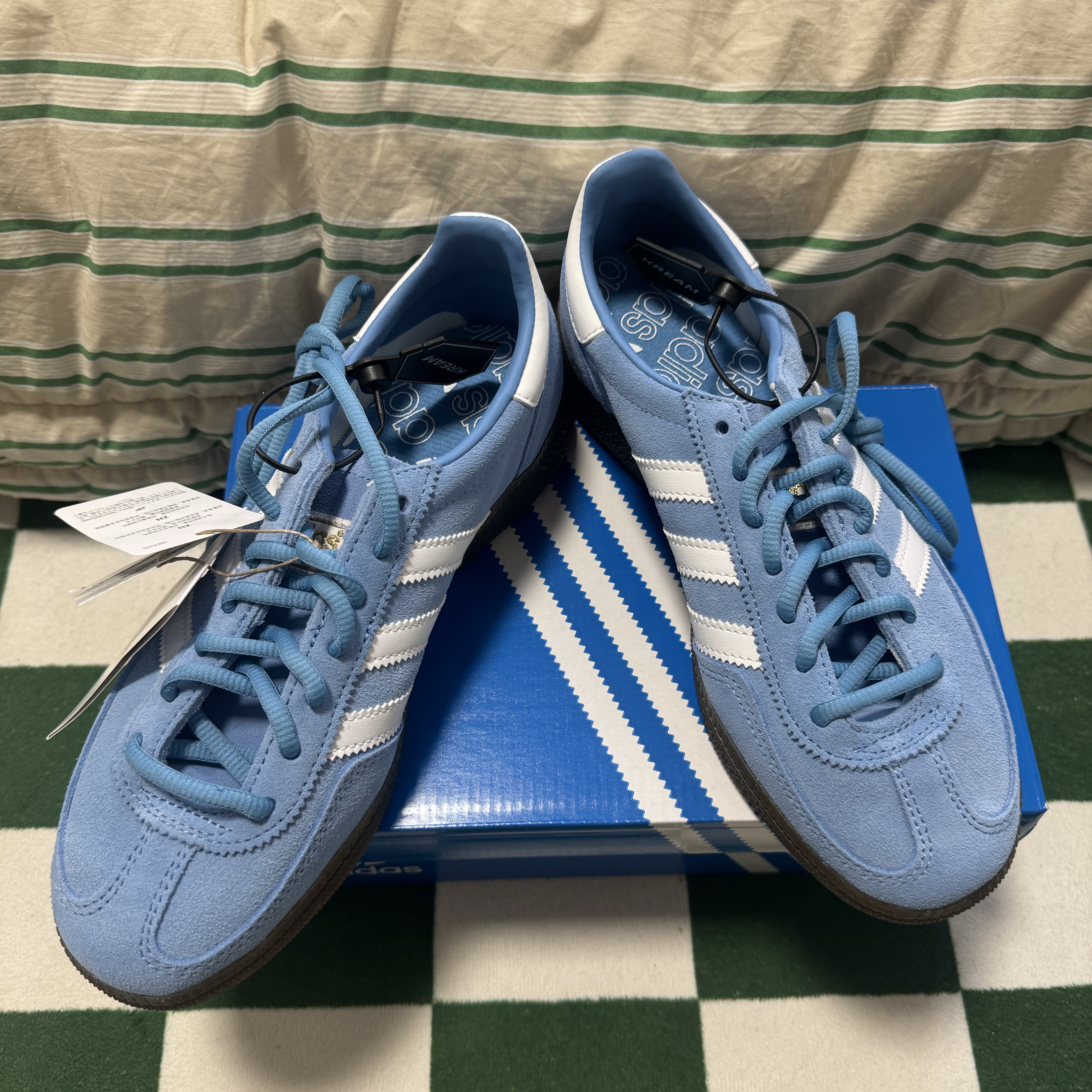 Adidas Spezial Handball Light Blue 착용 스타일 - 2