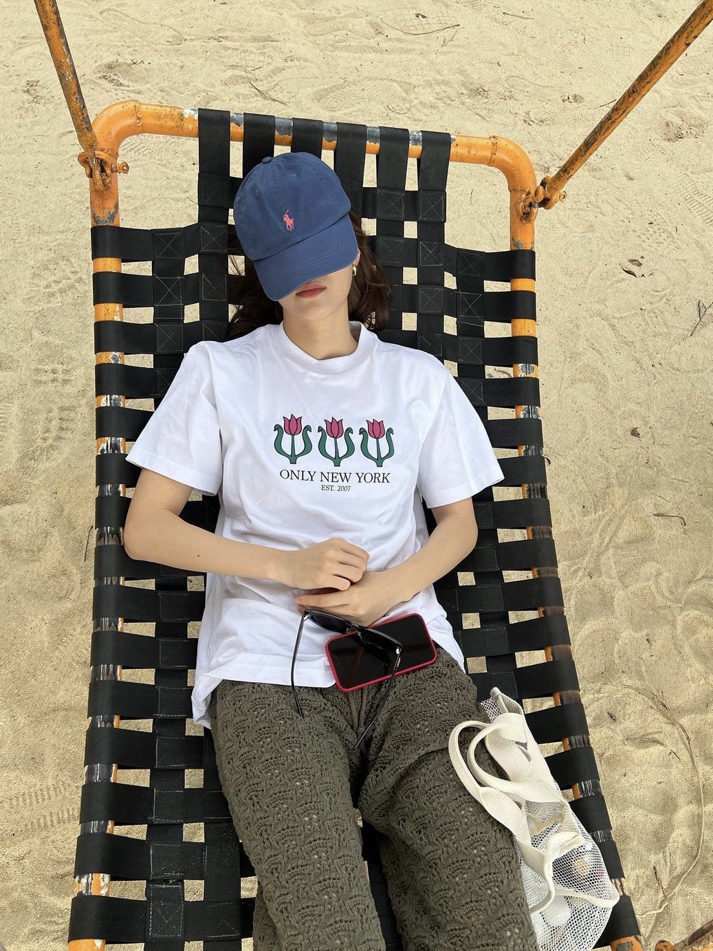 [30% 적립] Polo Ralph Lauren Cotton Chino Ball Cap Newport Navy, [30% 적립] Polo Ralph Lauren Classic Fit Garment Dyed Oxford Shirt White 착용 스타일 - 2