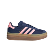 (W) Adidas Gazelle Bold Dark Blue Pink Spark