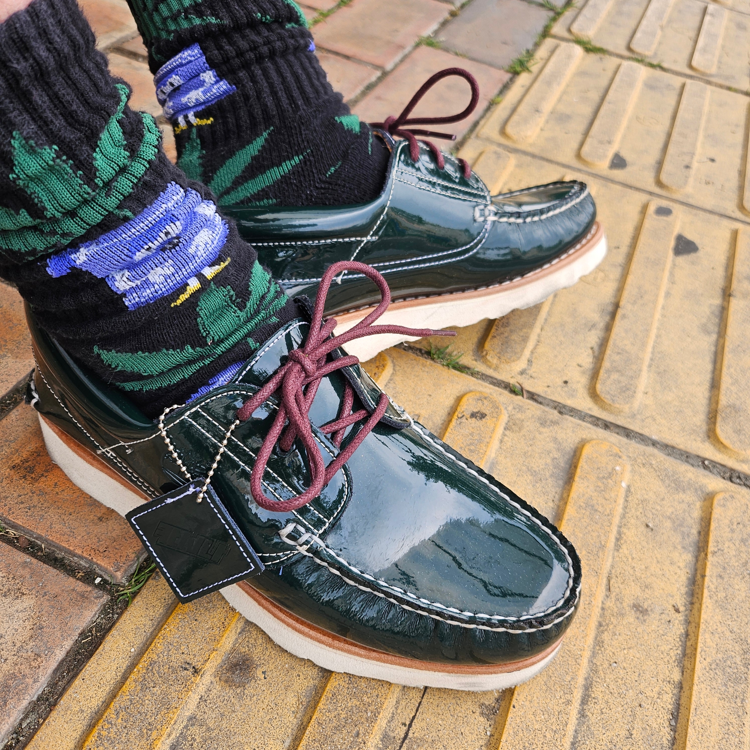 KASINA x Timberland 3 Eye Wedge Vibram Dark Green 착용 스타일