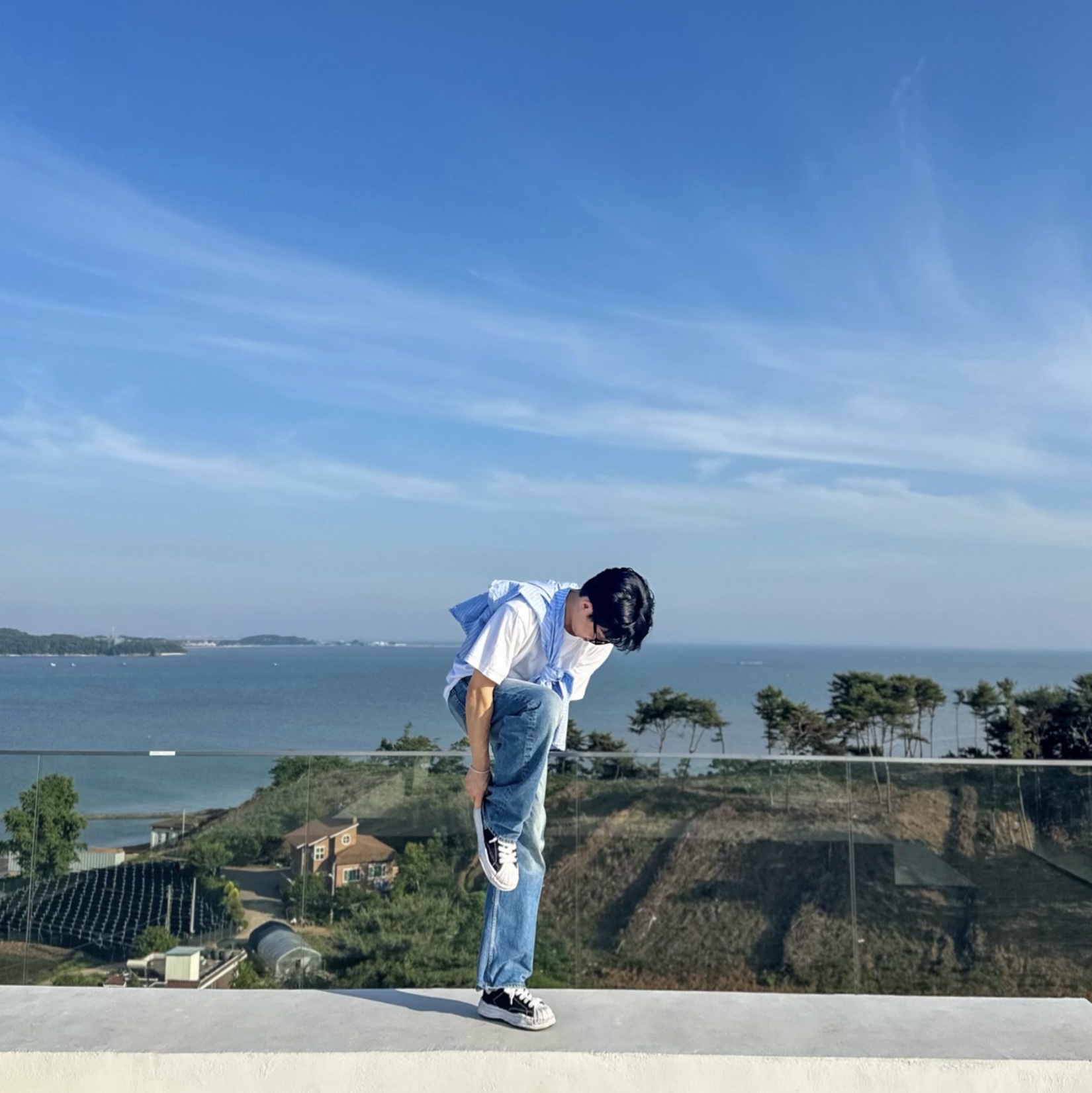 Maison Mihara Yasuhiro Blakey OG Sole Canvas Low-top Sneakers Black White, Zara x Ader Error Striped Poplin Shirt Stripe ์ฐฉ์ฉ ์คํ์ผ - 2