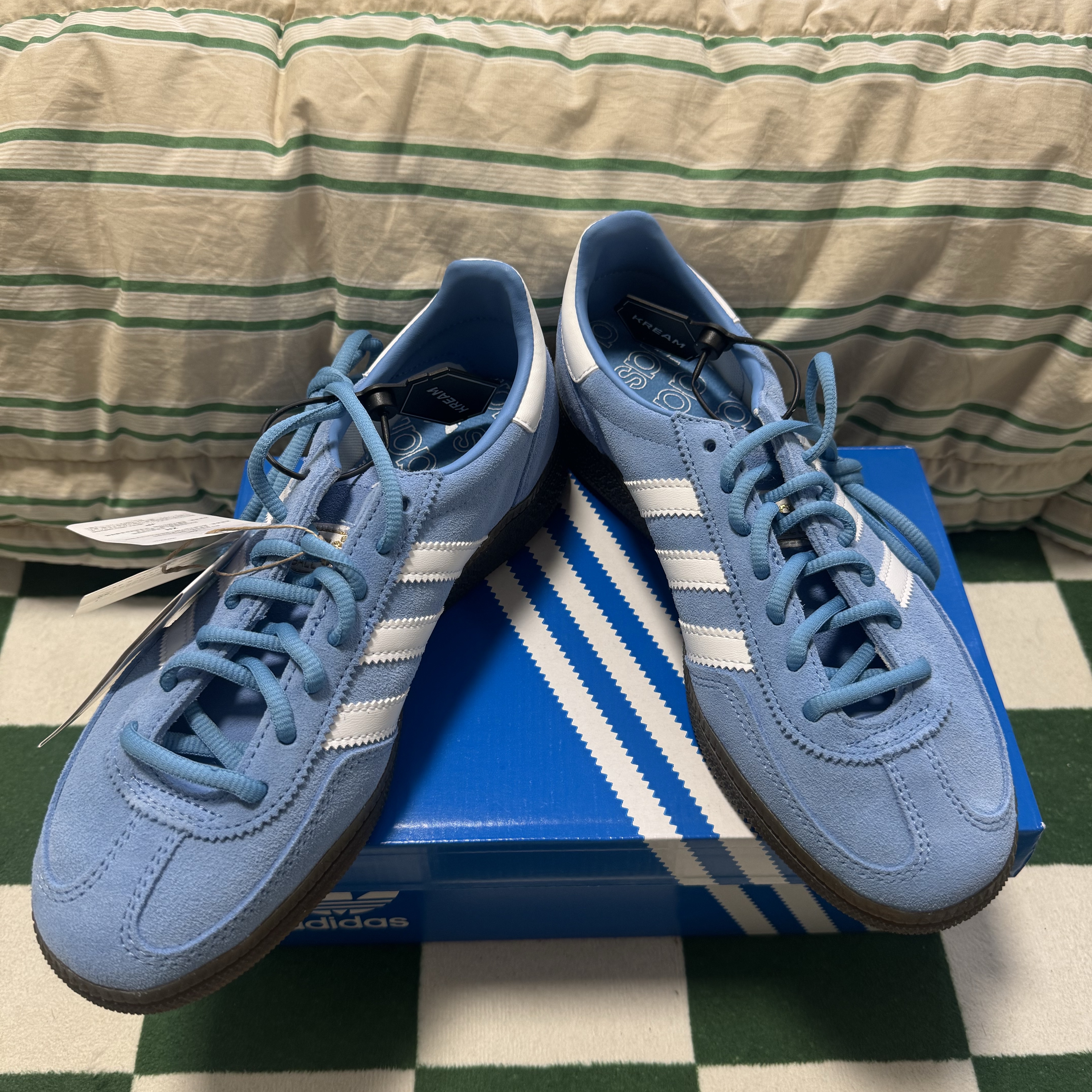 Adidas Spezial Handball Light Blue 착용 스타일 - 1