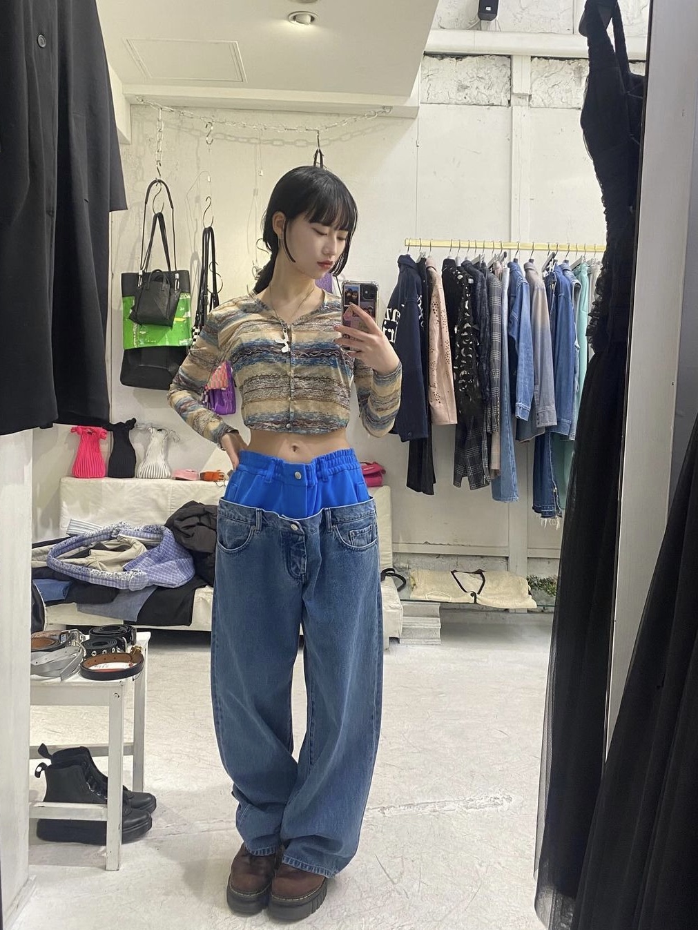 トップス PERVERZE Archive Knit Cardigan Orange トップス PERVERZE Archive Knit Cardigan Orange トップス PERVERZE