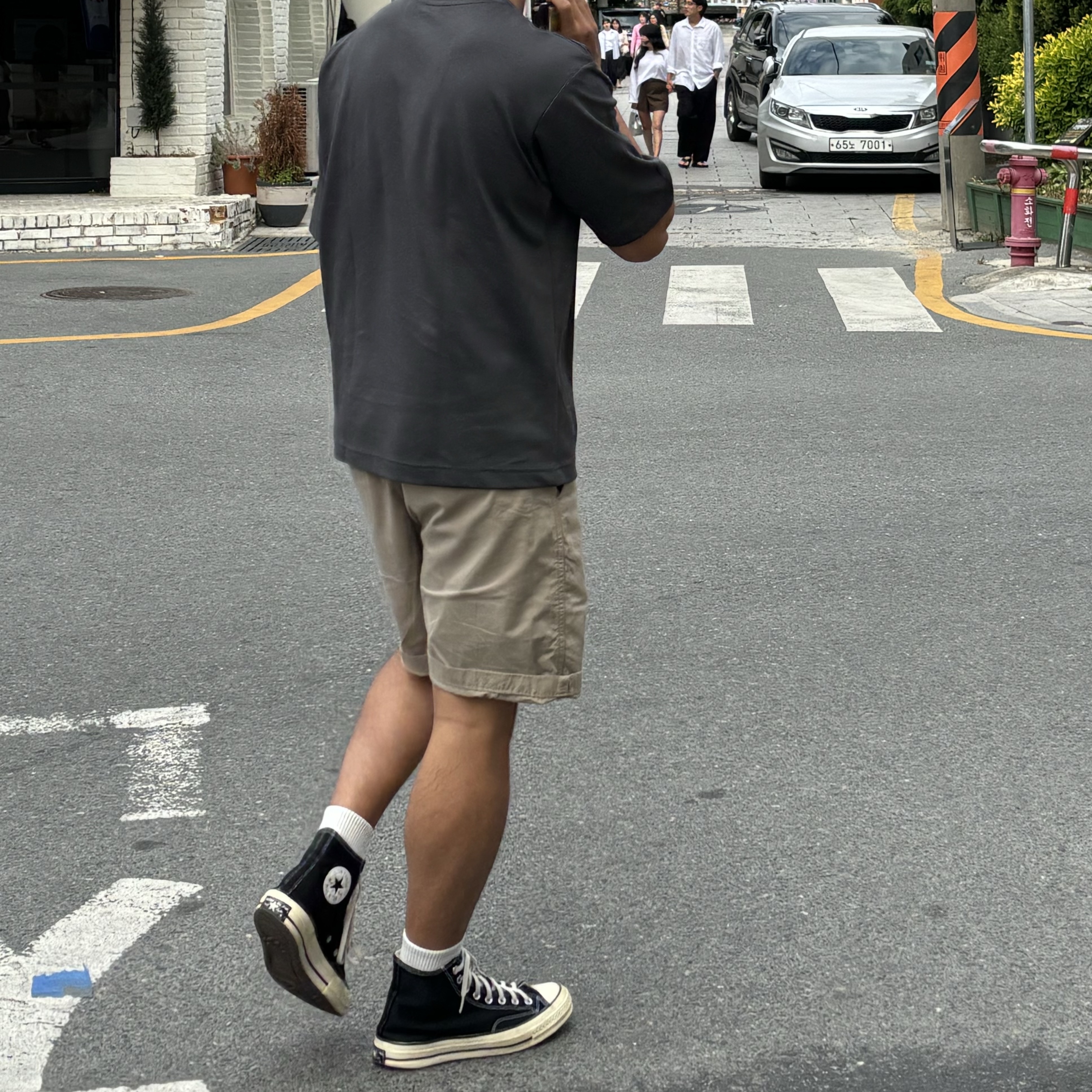 Converse Chuck 70 Hi Black 착용 스타일 - 2